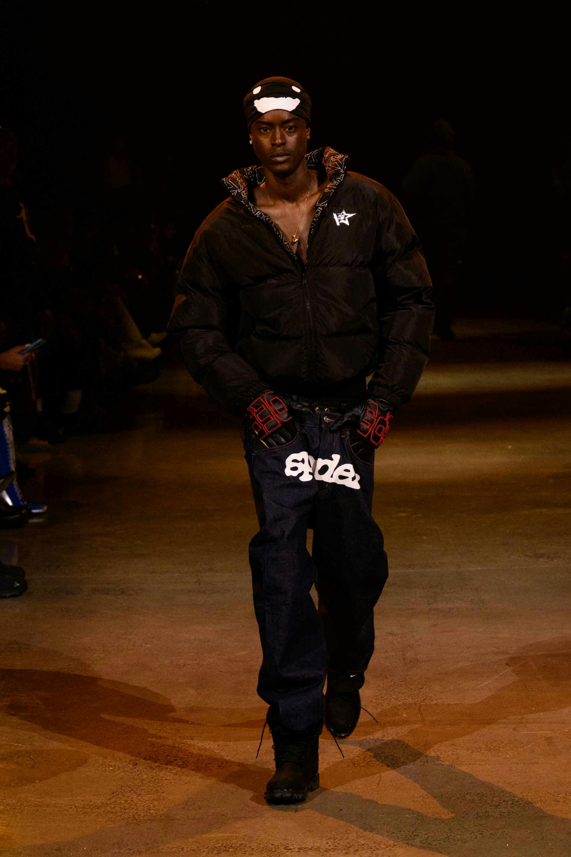 Young Thug's SP5DER clothing brand runway show at new york fashion week fall/winter 2024