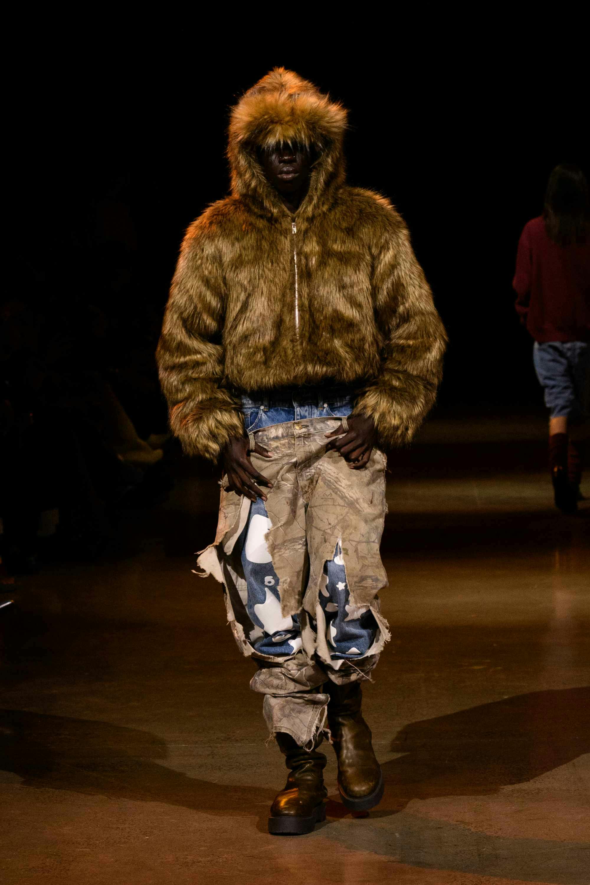 Young Thug's SP5DER clothing brand runway show at new york fashion week fall/winter 2024