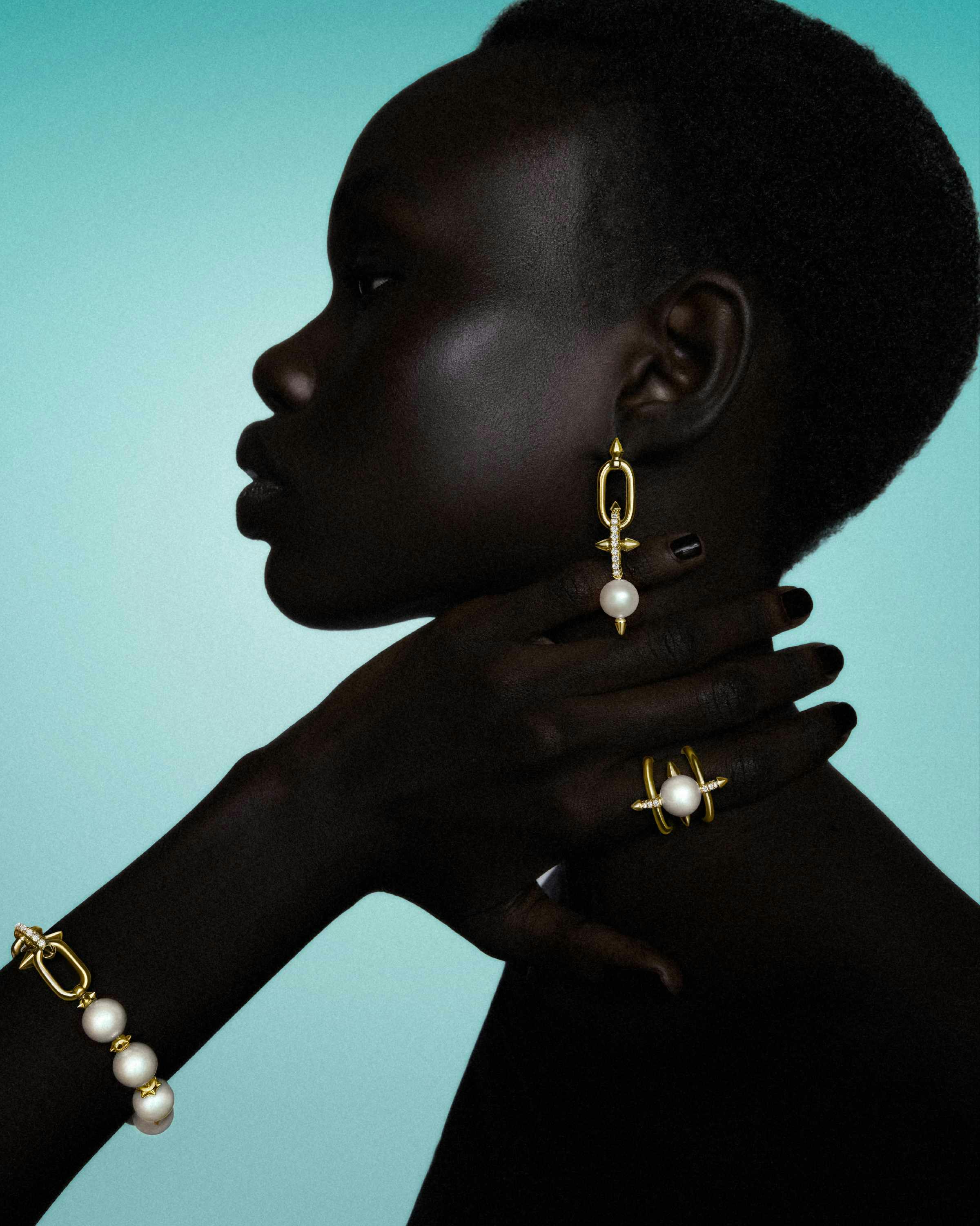 pharrell's tiffany titan pearl jewelry collection