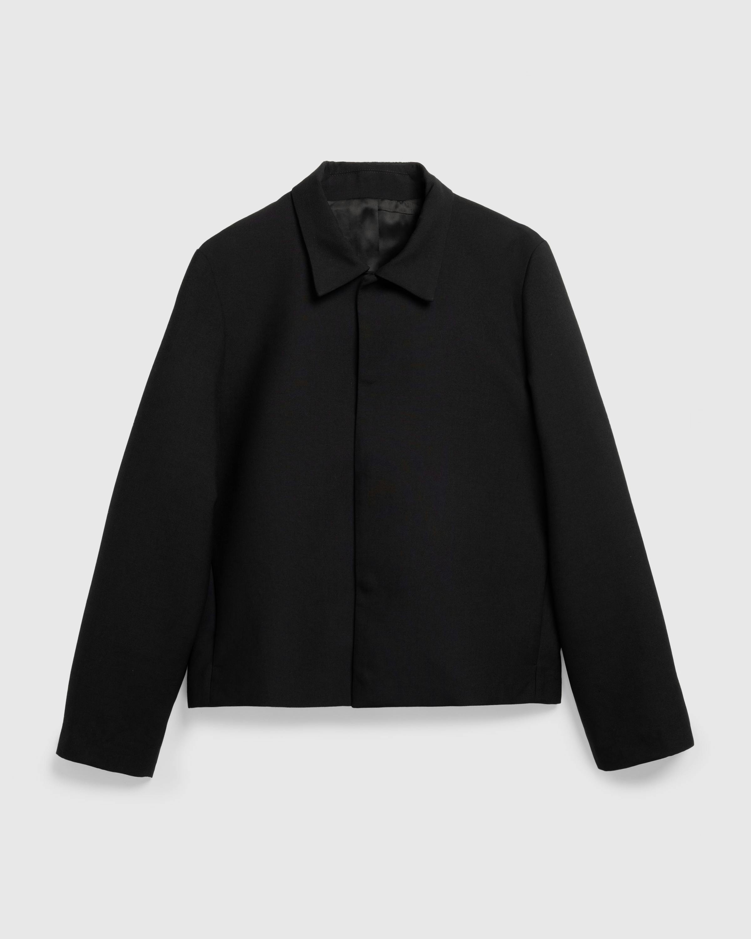 Berner Kühl – Officer Jacket Crepe Wool Black - Jackets - Black - Image 1