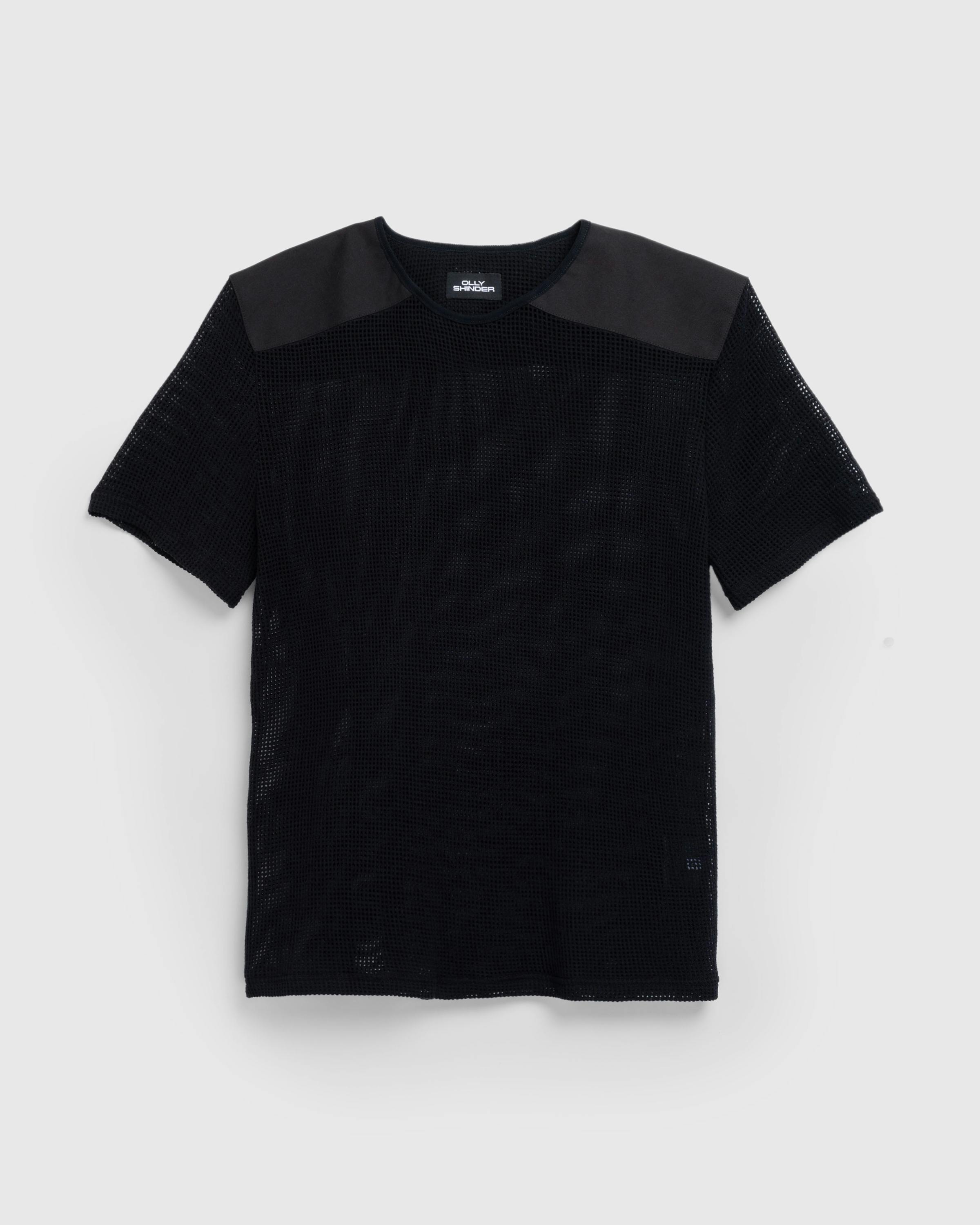 Olly Shinder – Net T-Shirt Black - Tees - Black - Image 1