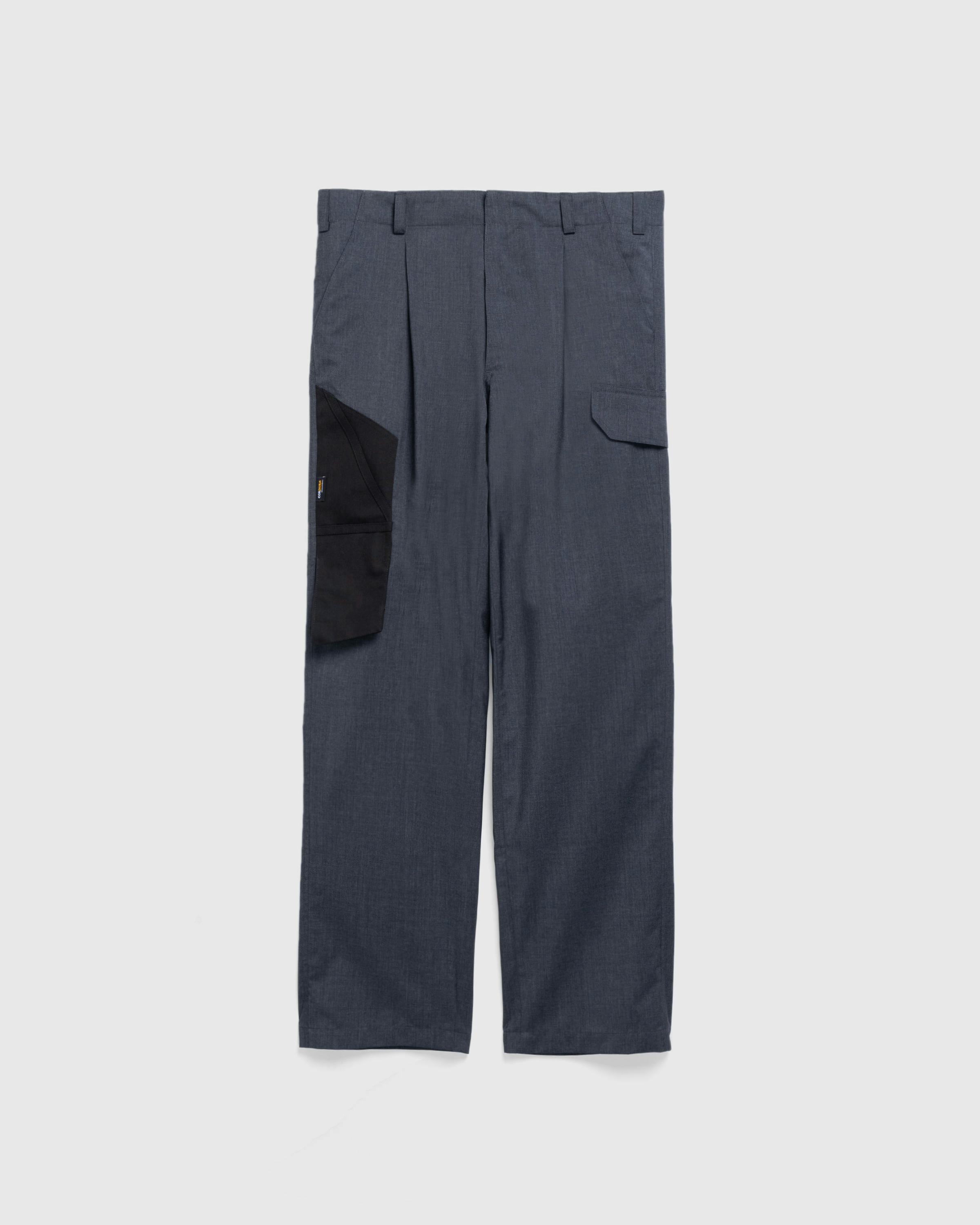 Olly Shinder – Cargo Suit Trouser With Cordura Knife Pocket Grey/Black - Cargo Pants - Grey - Image 1