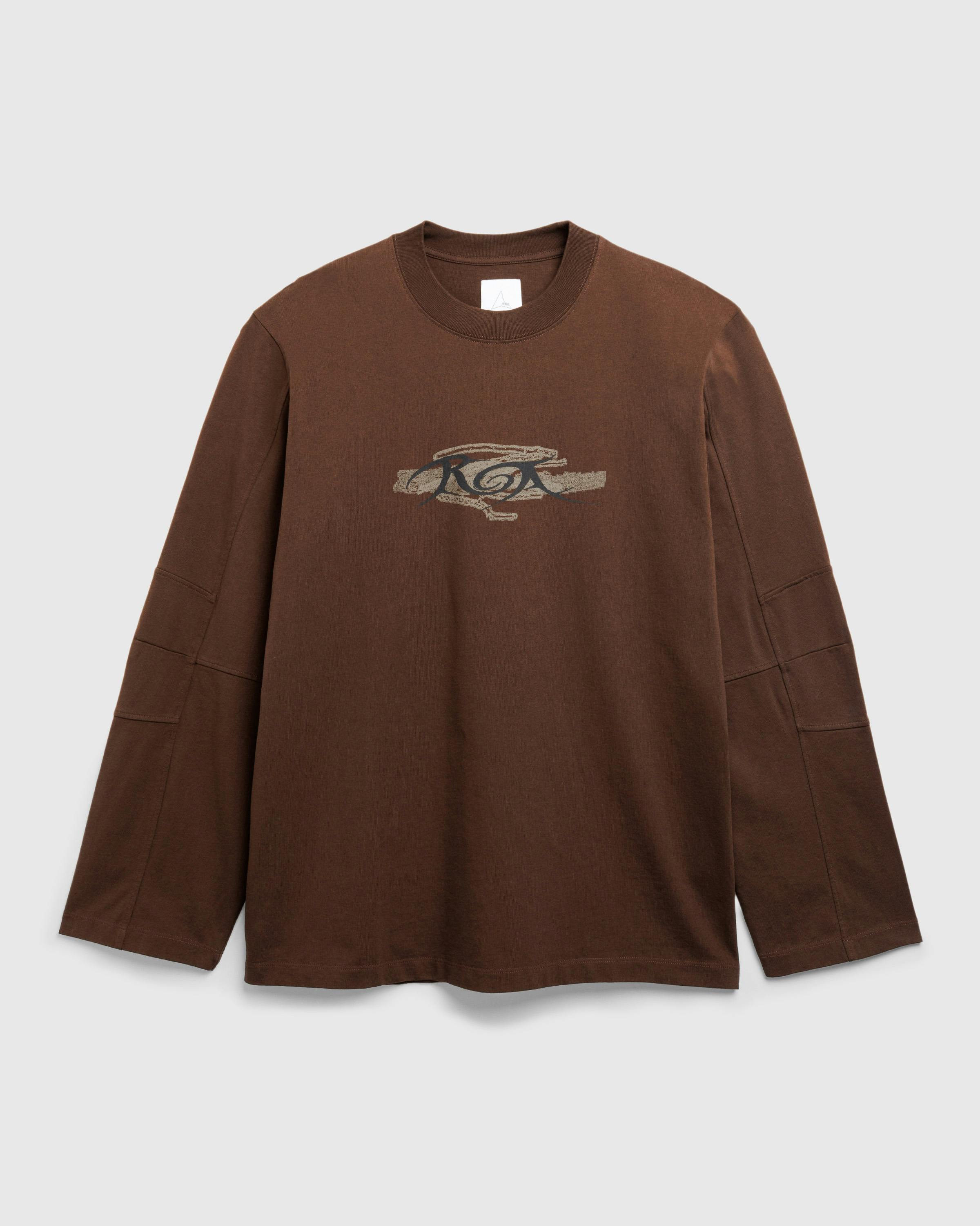 ROA – Long Sleeve Graphic Demitasse - Longsleeves - Brown - Image 1