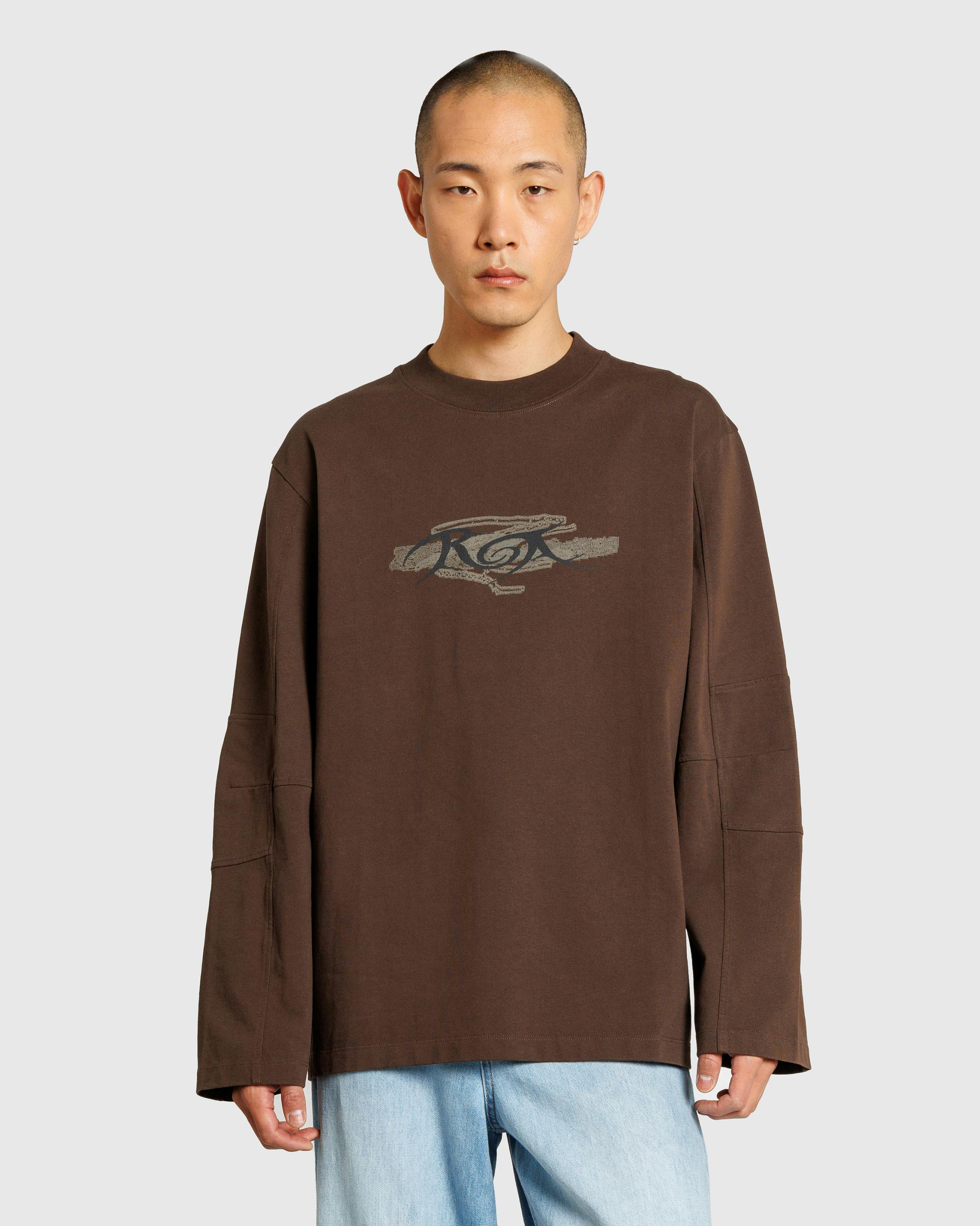 ROA – Long Sleeve Graphic Demitasse - Longsleeves - Brown - Image 2