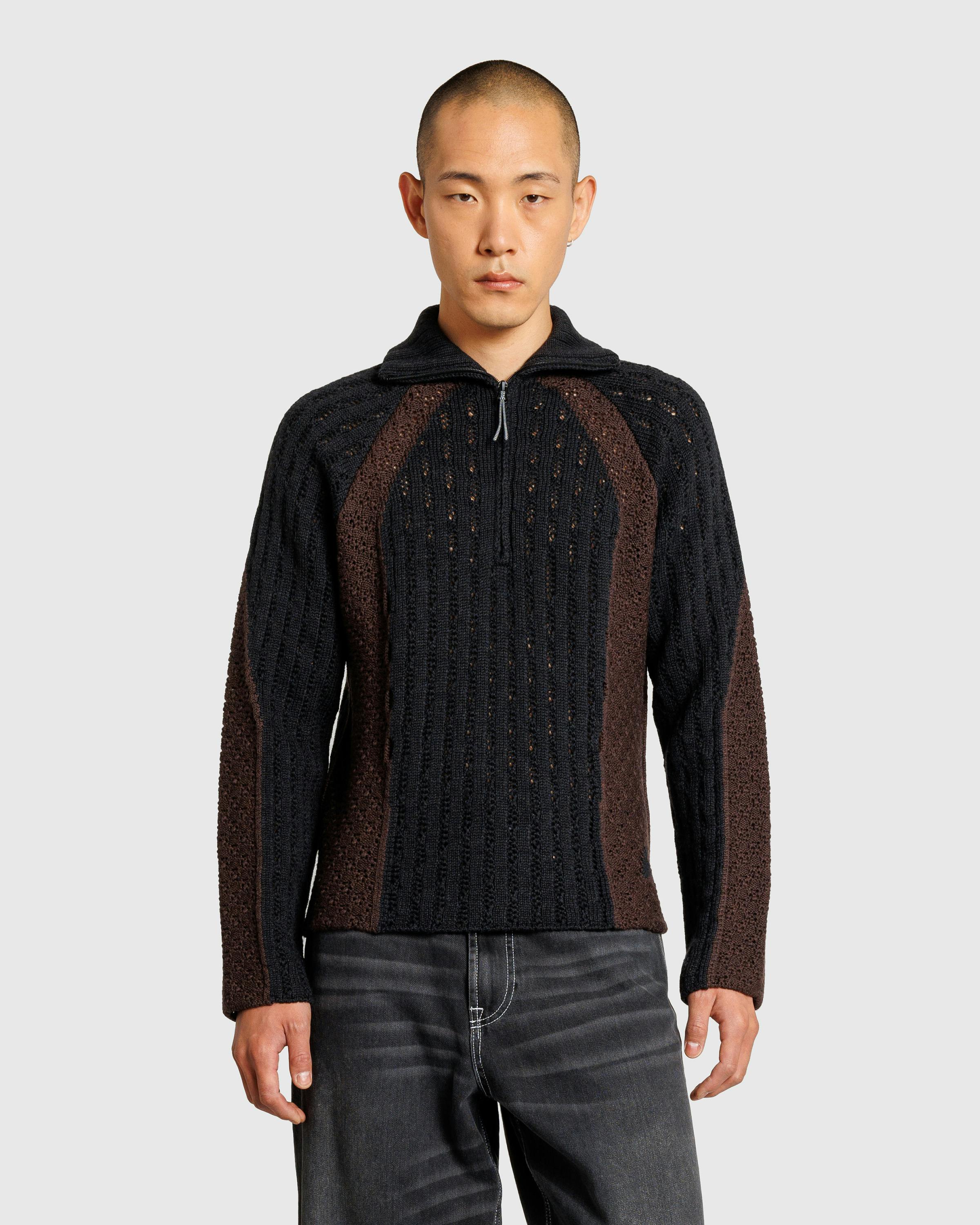 Black zip up turtleneck online