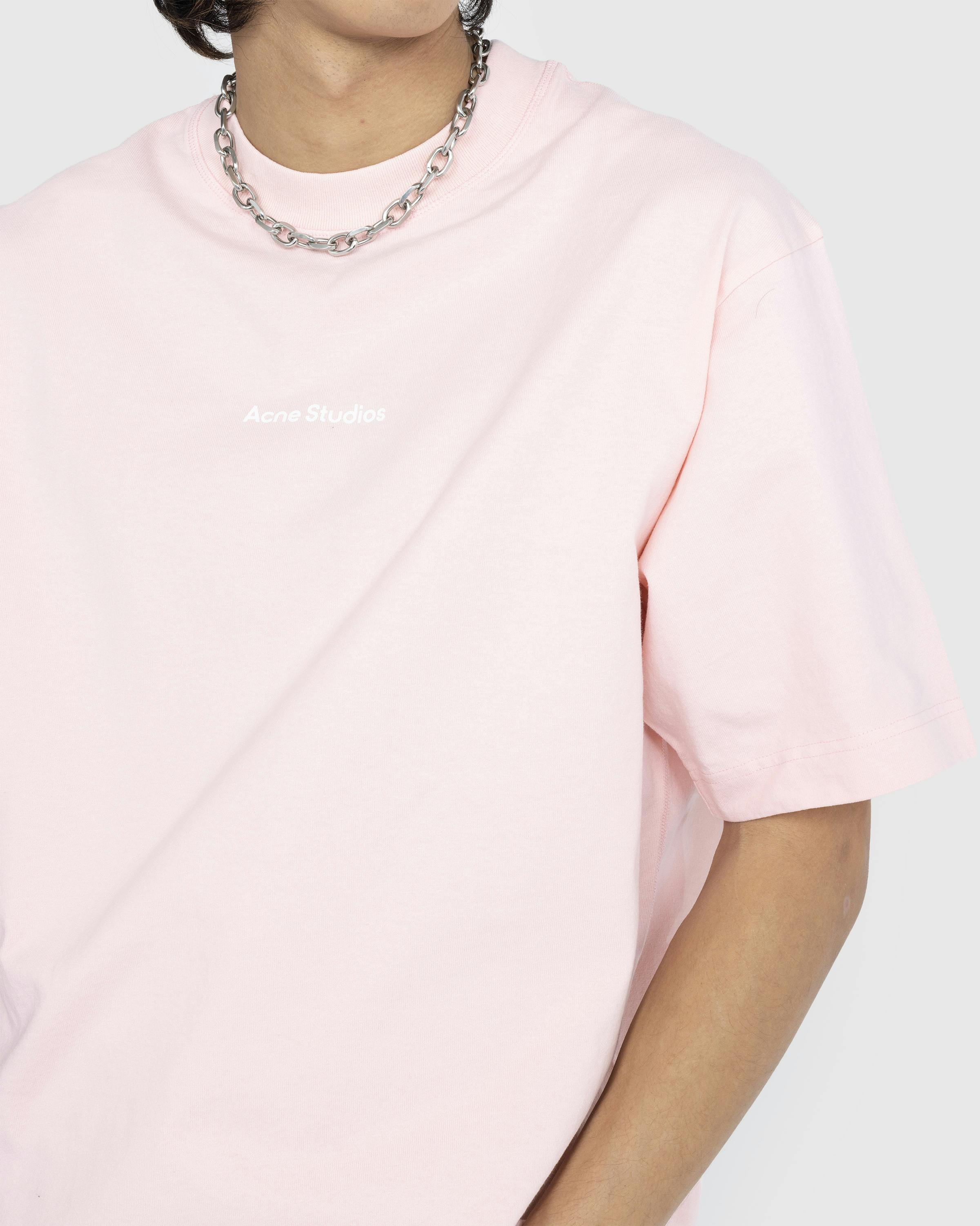 Acne Studios – Logo T-Shirt Pale Pink - T-Shirts - Beige - Image 7