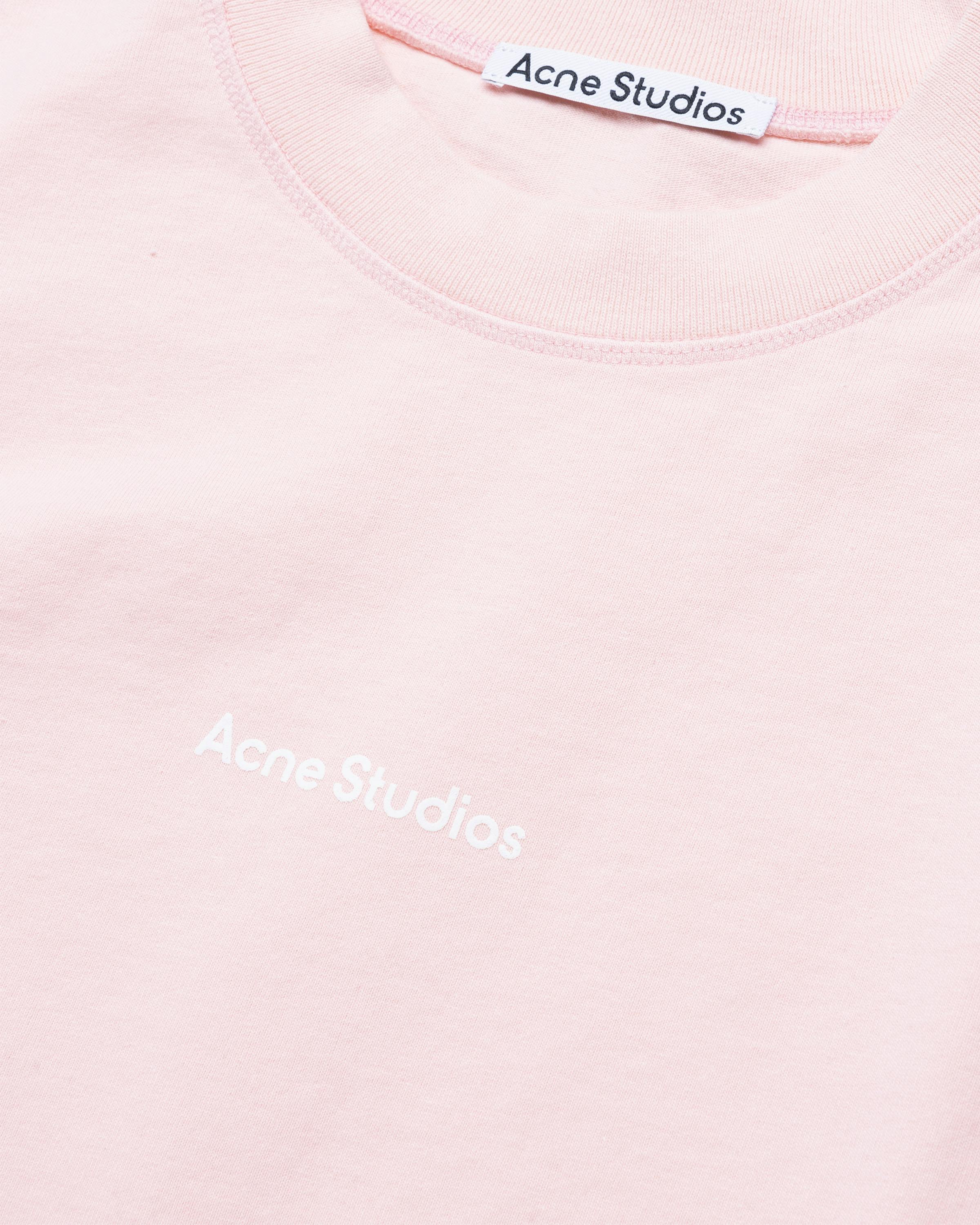 Acne Studios – Logo T-Shirt Pale Pink - T-Shirts - Beige - Image 6