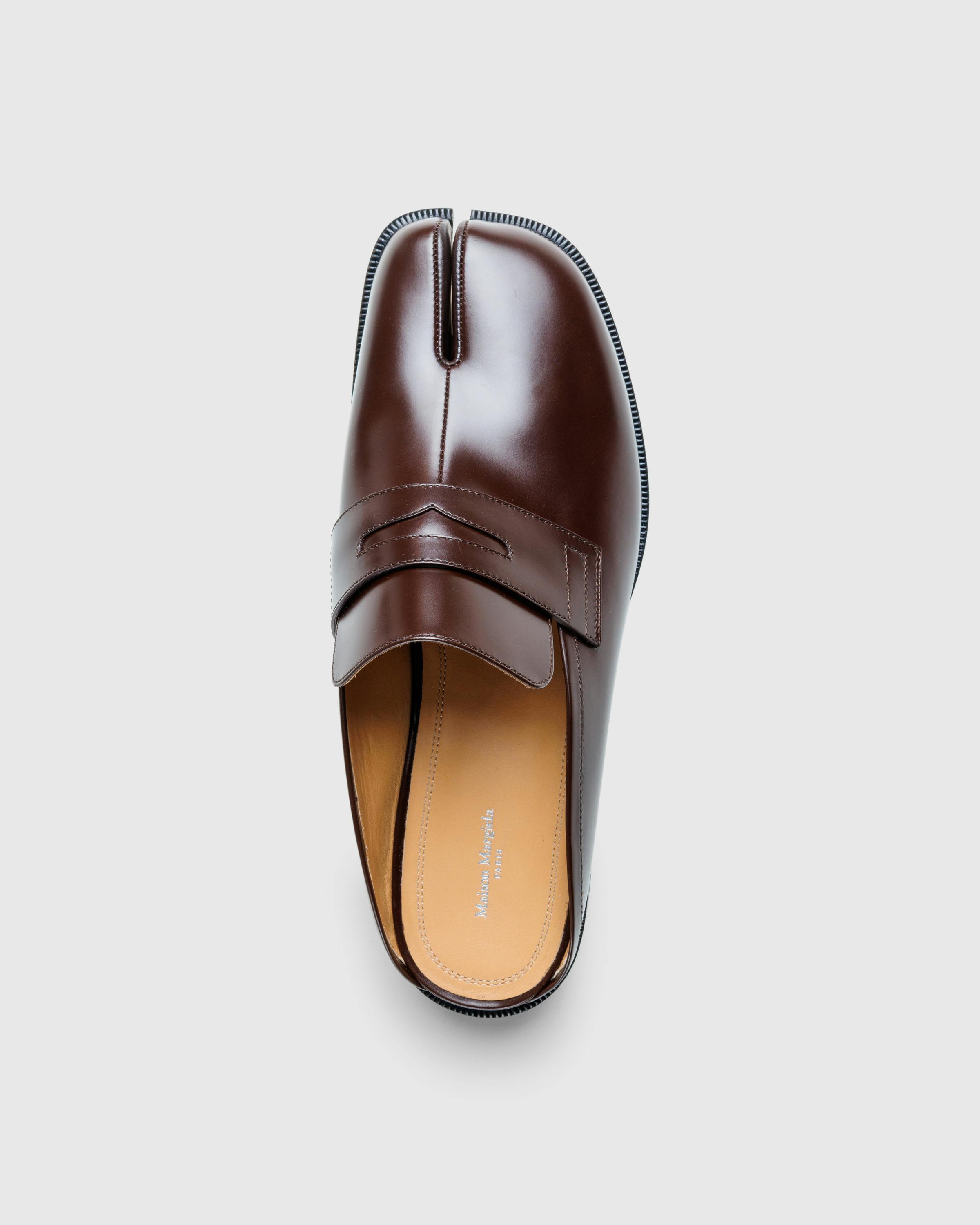 Maison Margiela – Tabi Slip-On Loafer Chic Brown - Sandals - Brown - Image 4