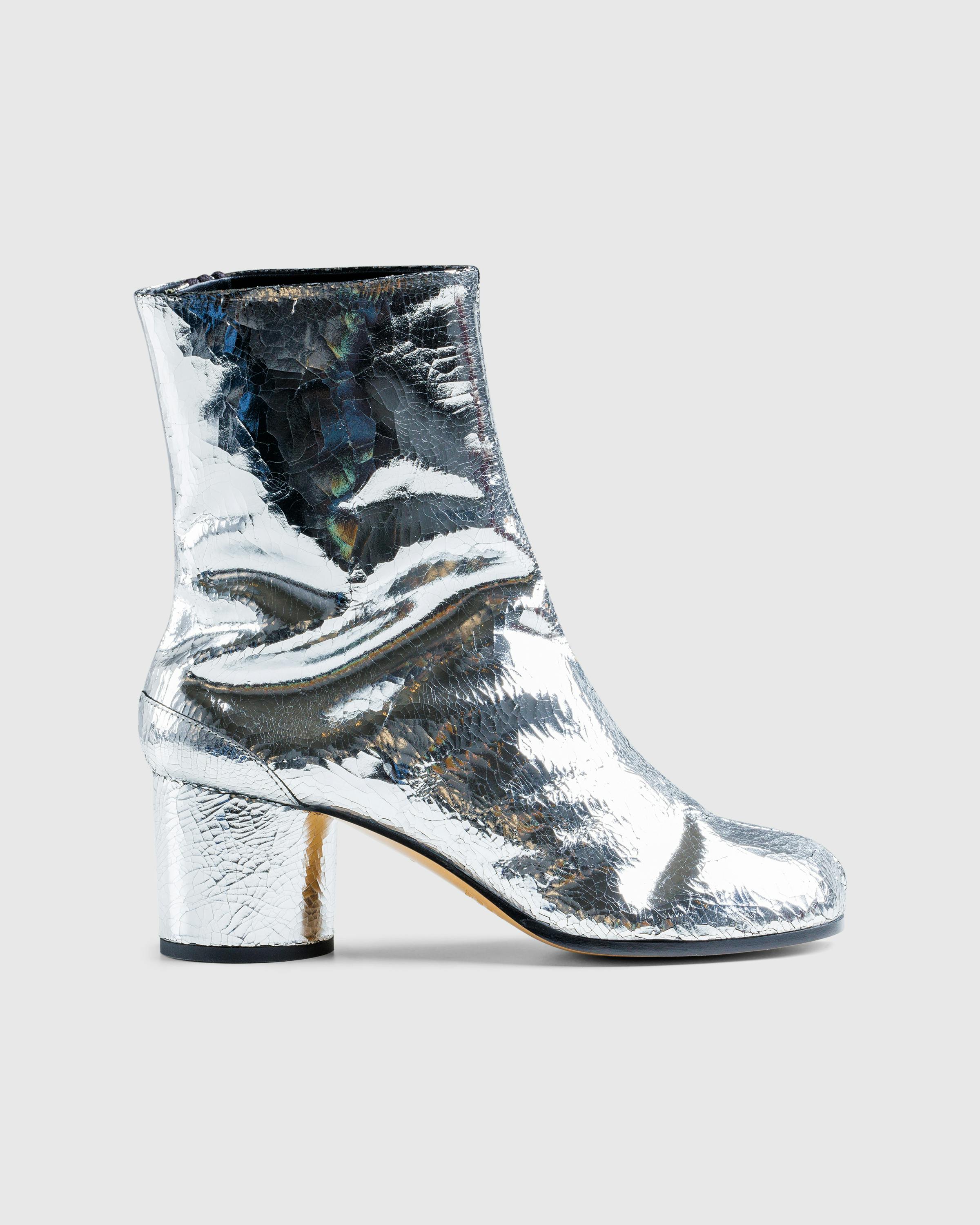 Maison Margiela – Tabi Ankle Boots Silver - Heels - Silver - Image 1