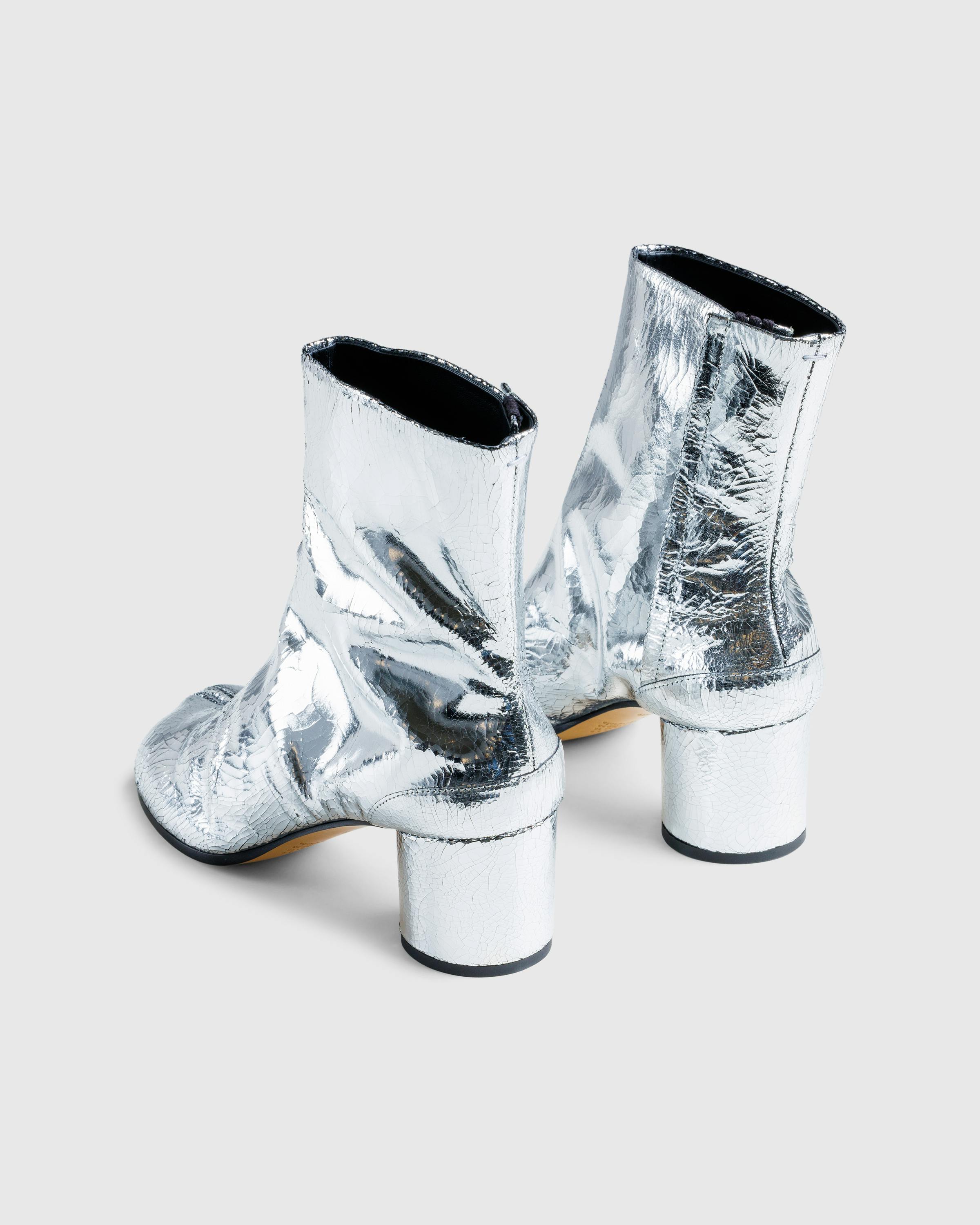 Maison Margiela – Tabi Ankle Boots Silver - Heels - Silver - Image 6