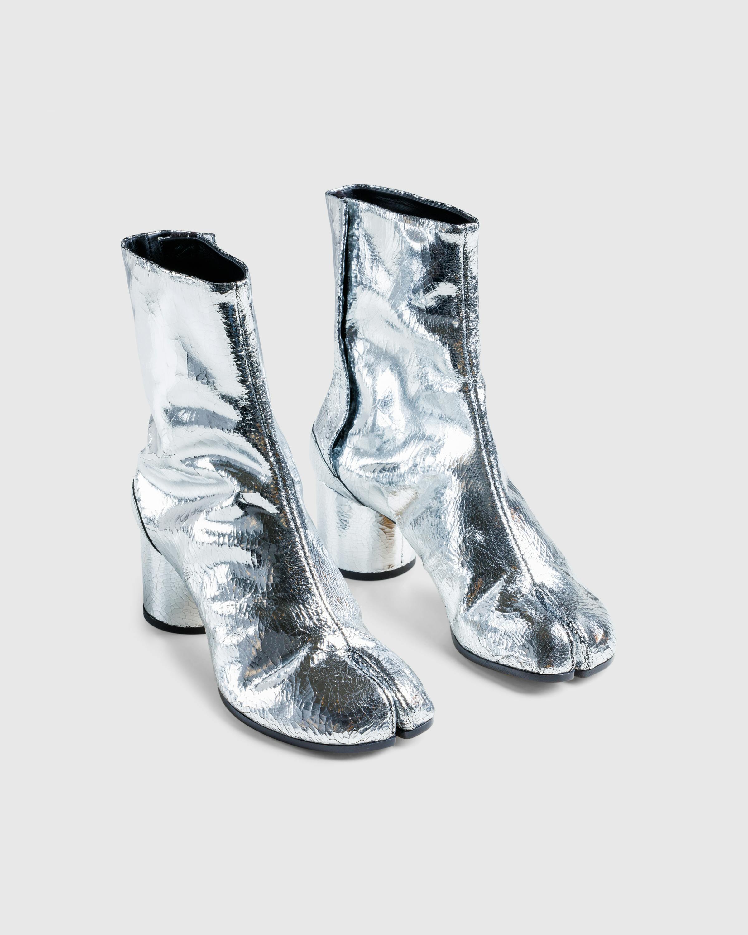 Maison Margiela – Tabi Ankle Boots Silver - Heels - Silver - Image 3