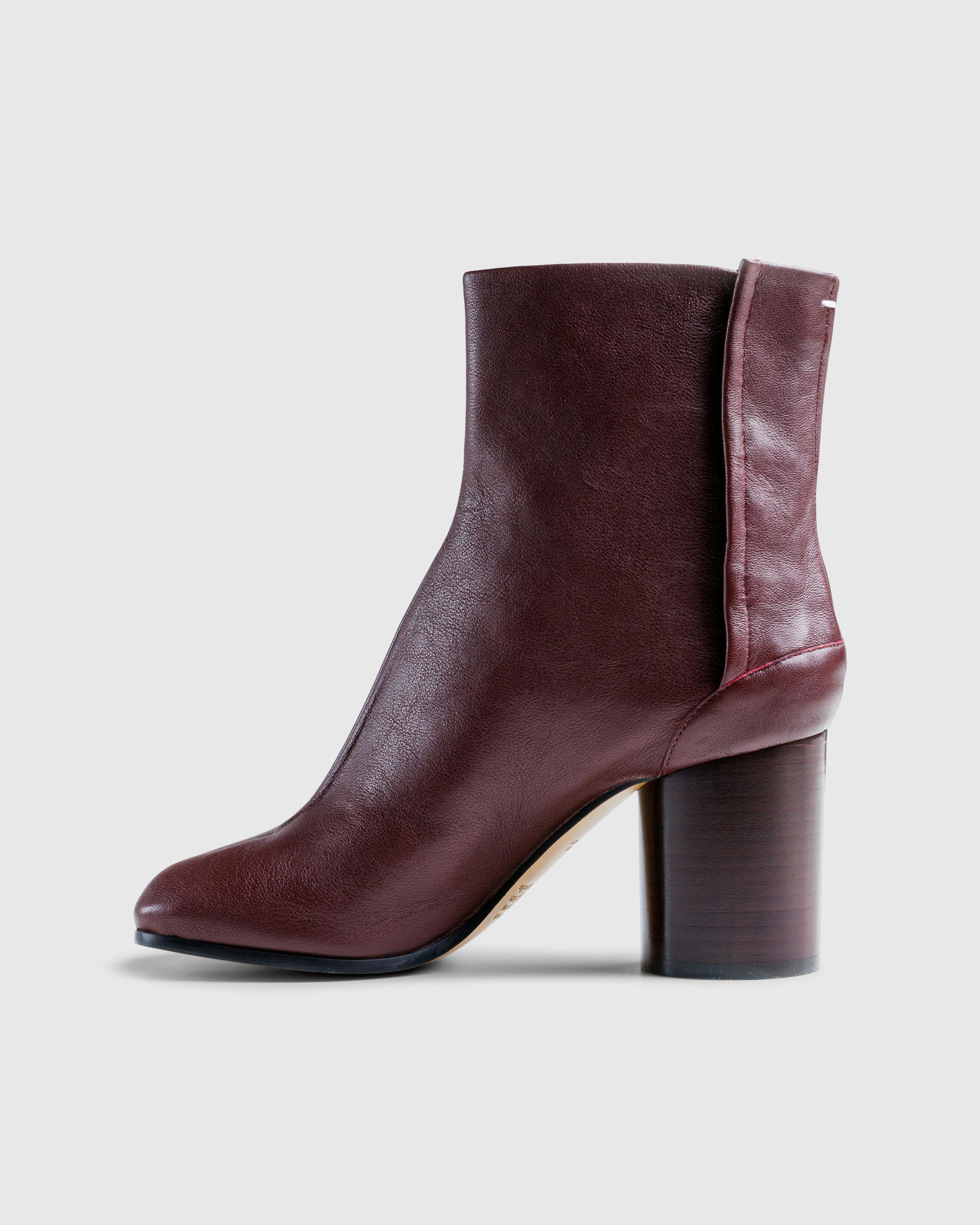 Maison Margiela – Tabi Ankle Boots Deep Red - Heels - Red - Image 2