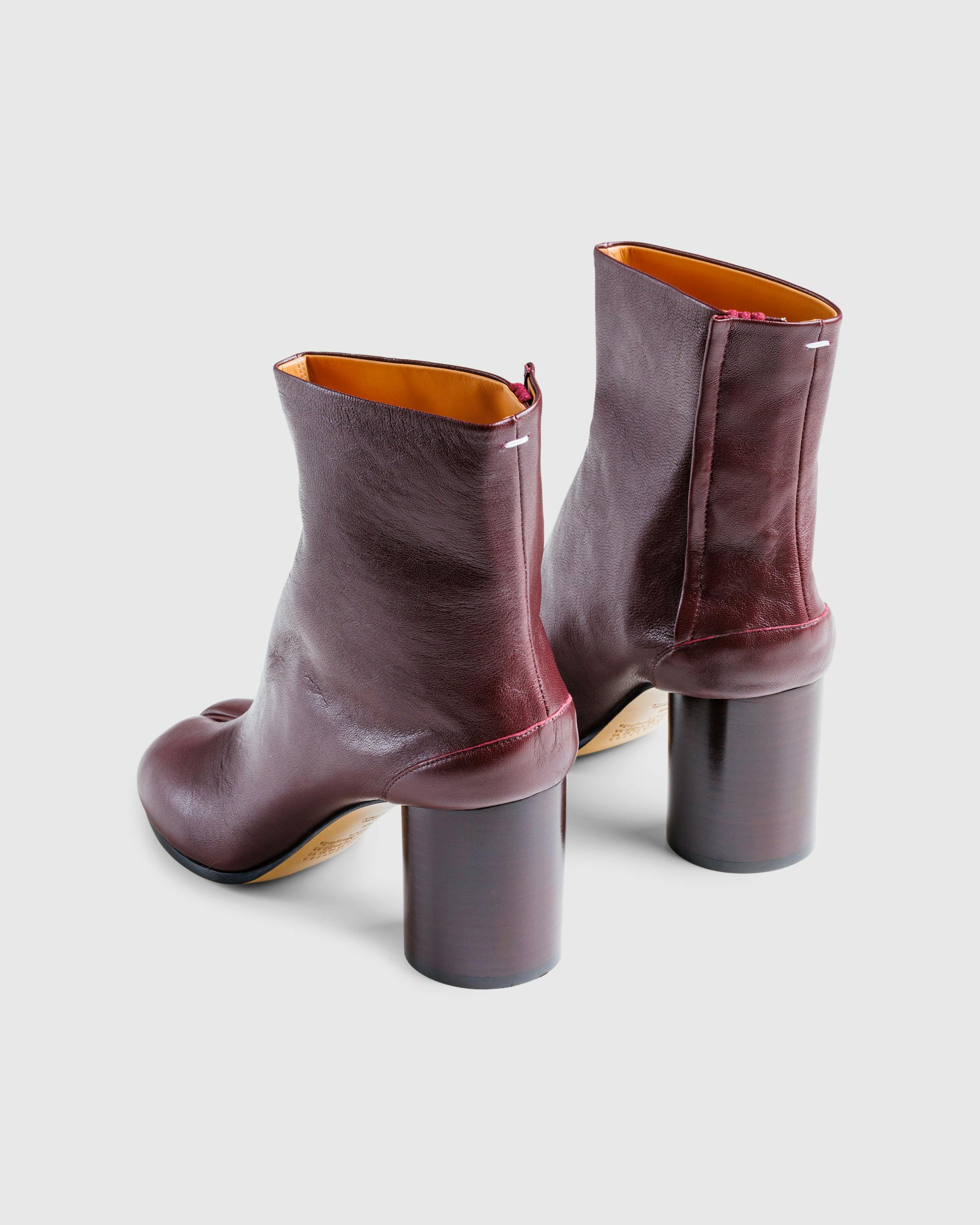 Maison Margiela – Tabi Ankle Boots Deep Red - Heels - Red - Image 6