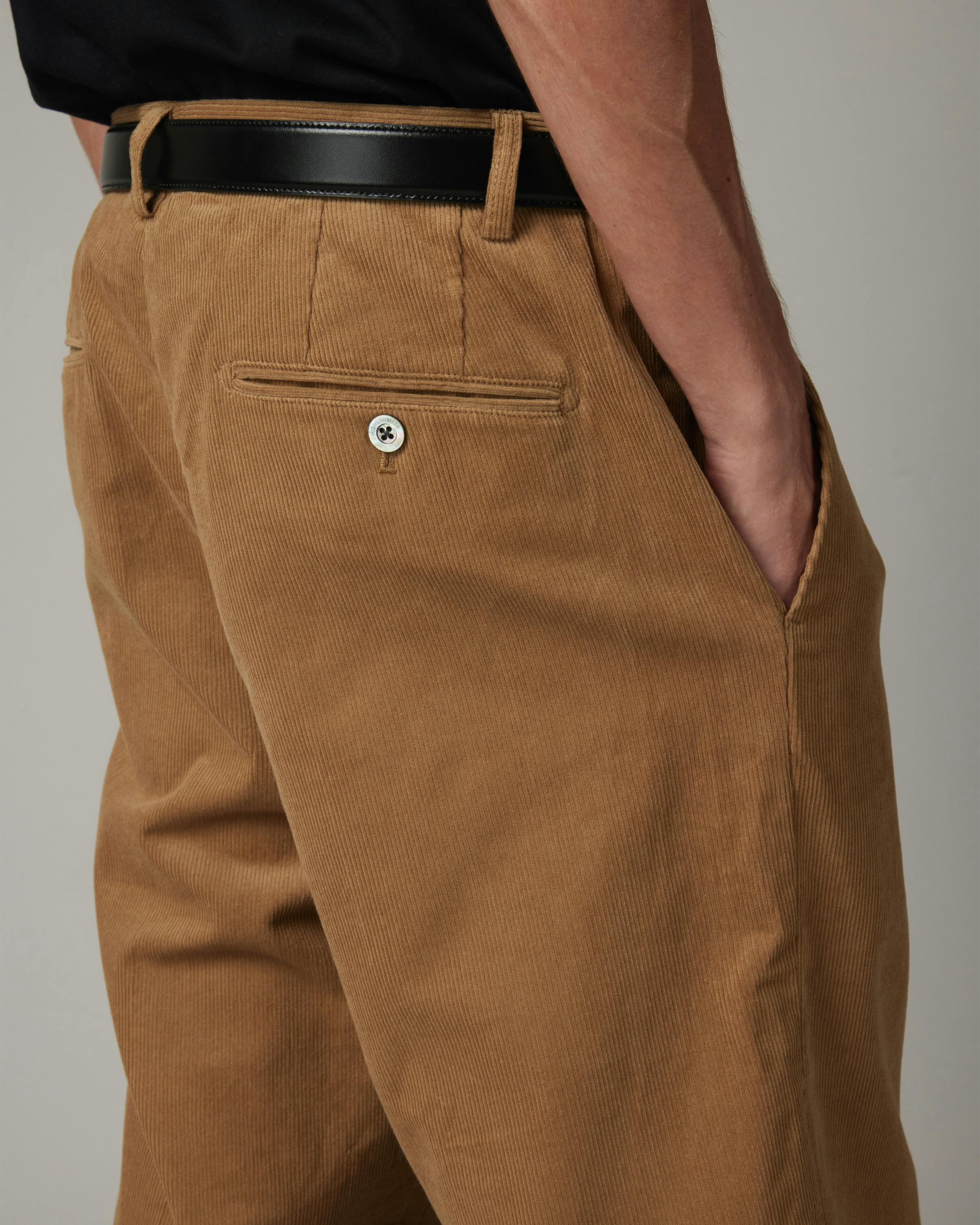 Highsnobiety – Cord Pleated Dress Pants Beige - Trousers - Beige - Image 7