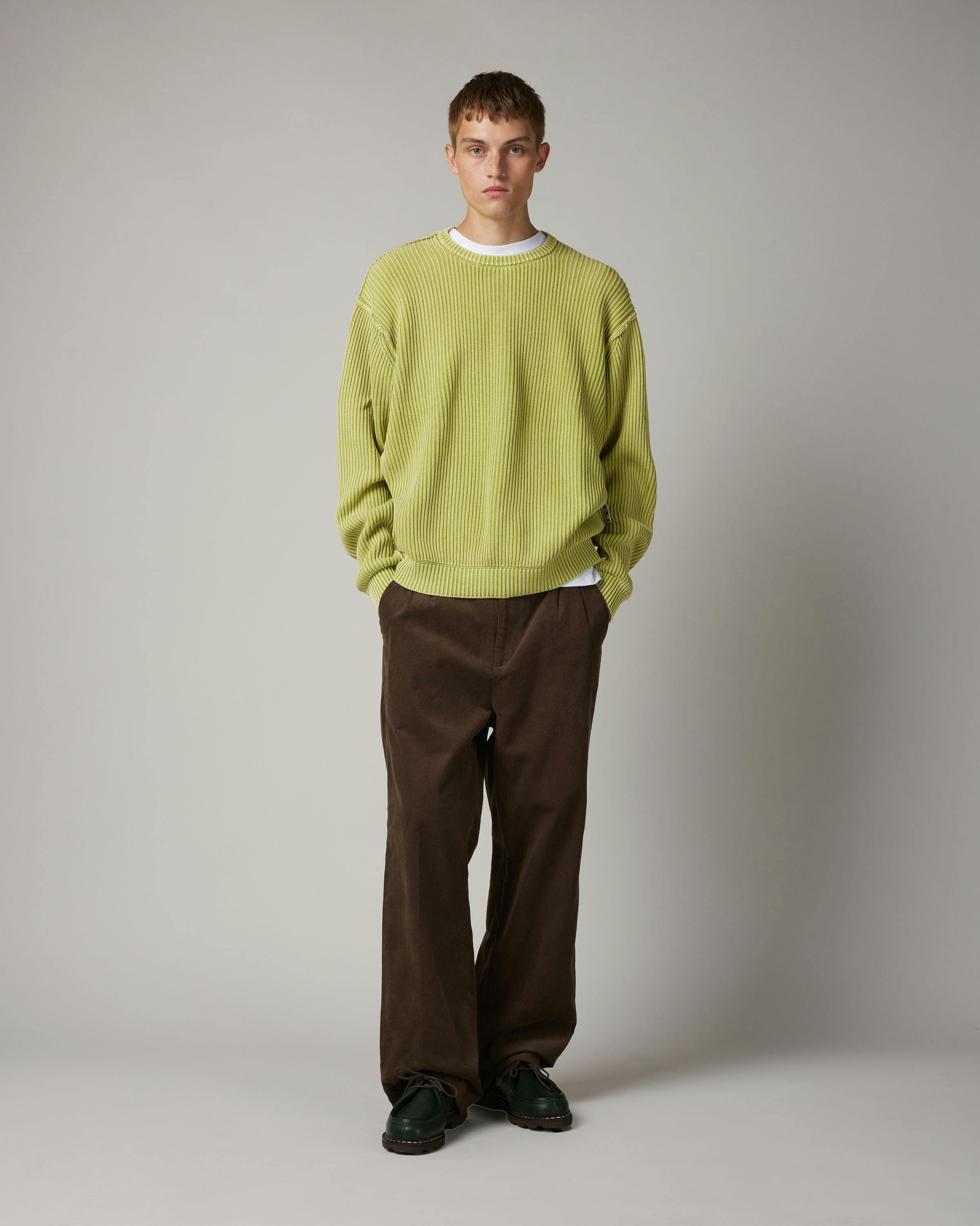 Highsnobiety – Cord Pleated Dress Pants Brown - Trousers - Brown - Image 5