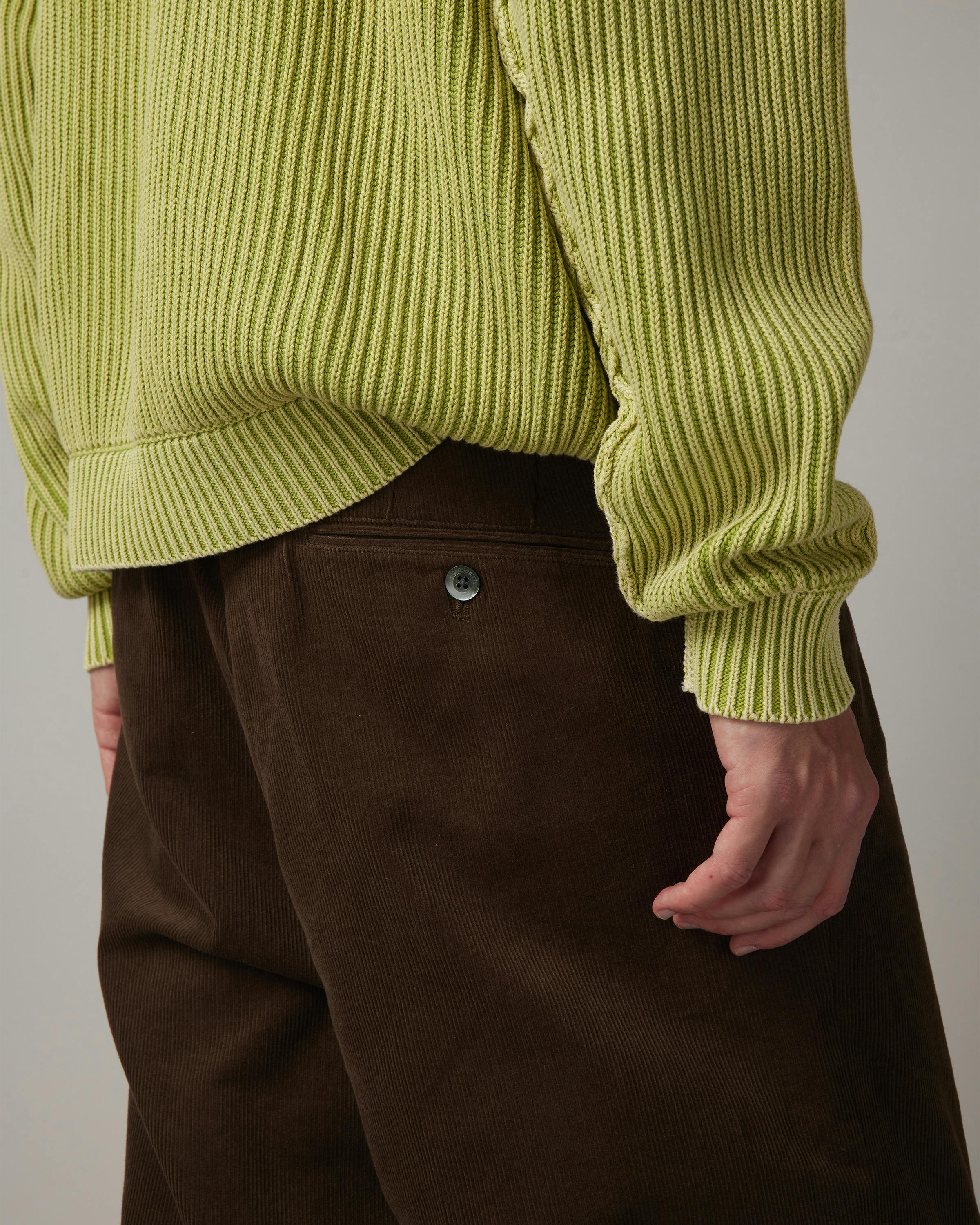 Highsnobiety – Cord Pleated Dress Pants Brown - Trousers - Brown - Image 7