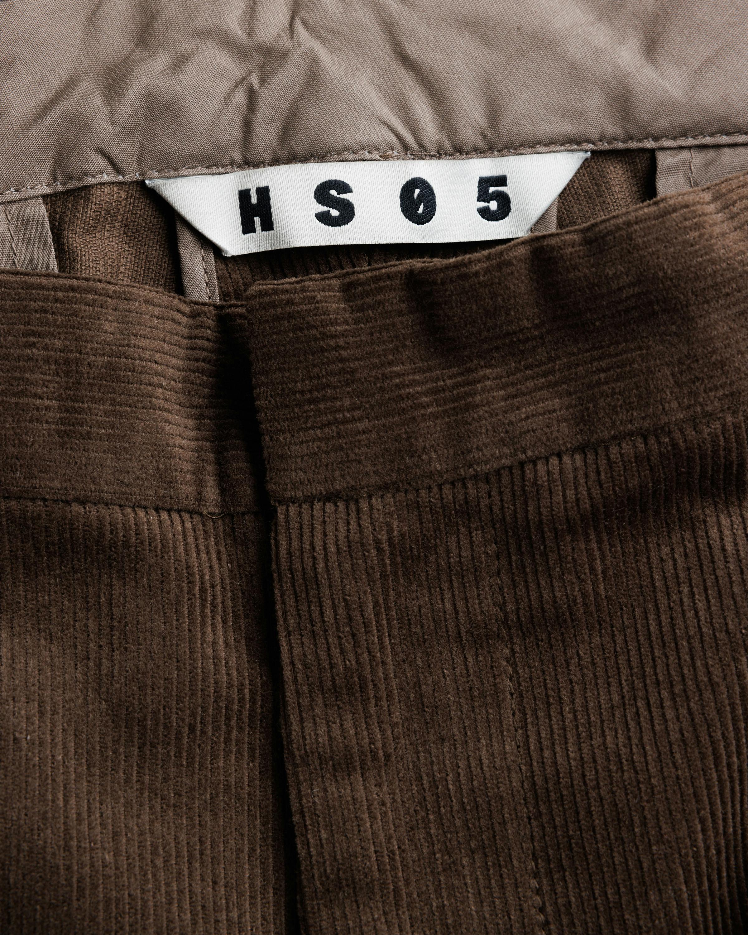 Highsnobiety – Cord Pleated Dress Pants Brown - Trousers - Brown - Image 9