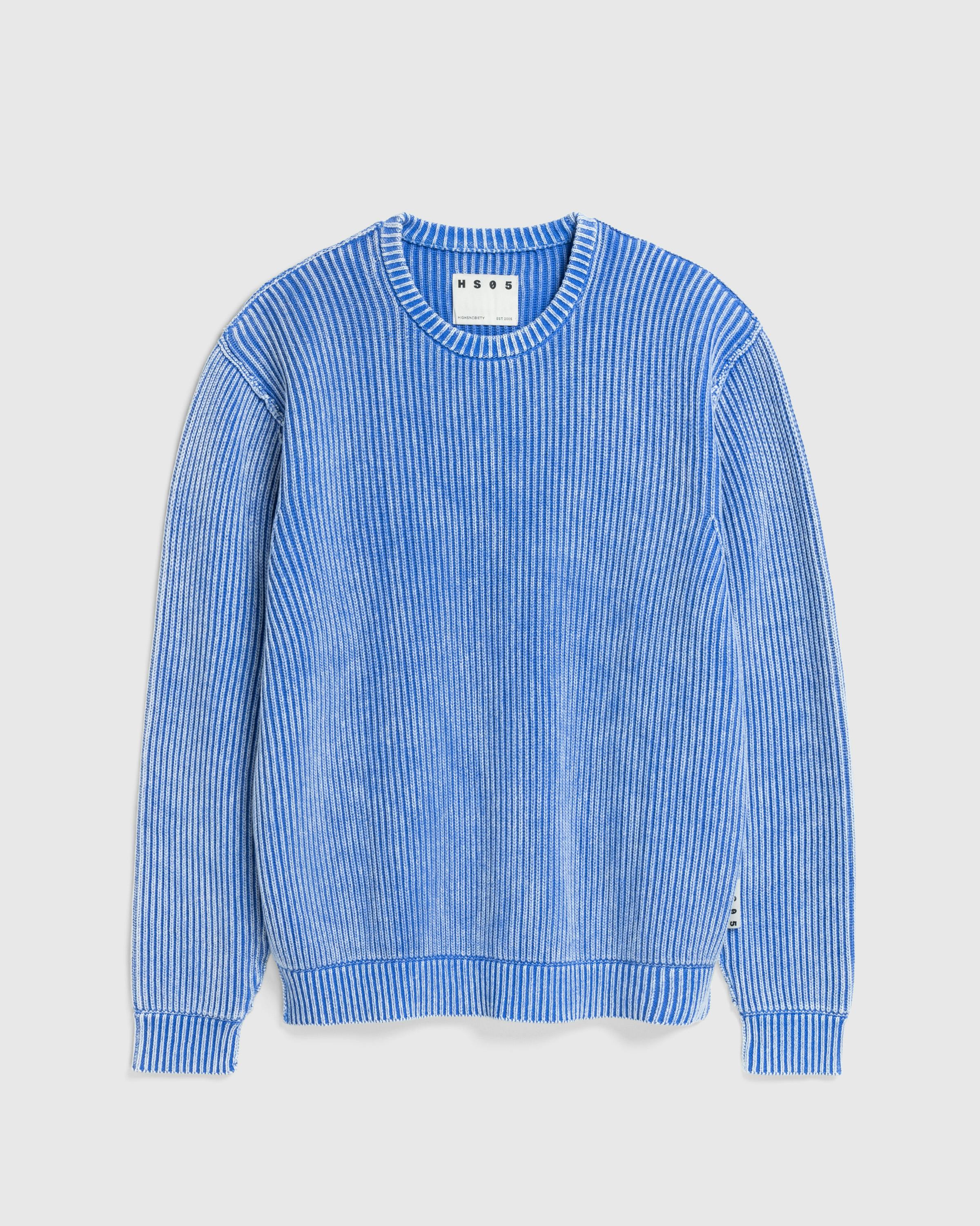 Highsnobiety HS05 – Pigment Dyed Sweater Light Blue - Crewnecks - Blue - Image 1