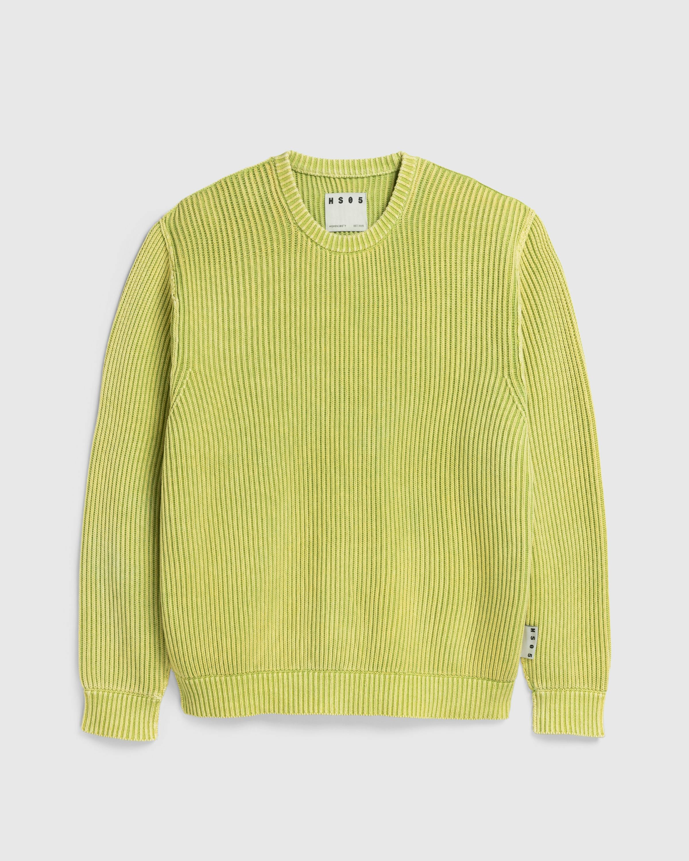 Highsnobiety HS05 – Pigment Dyed Sweater Green - Sweatshirts - Eggshell - Image 1