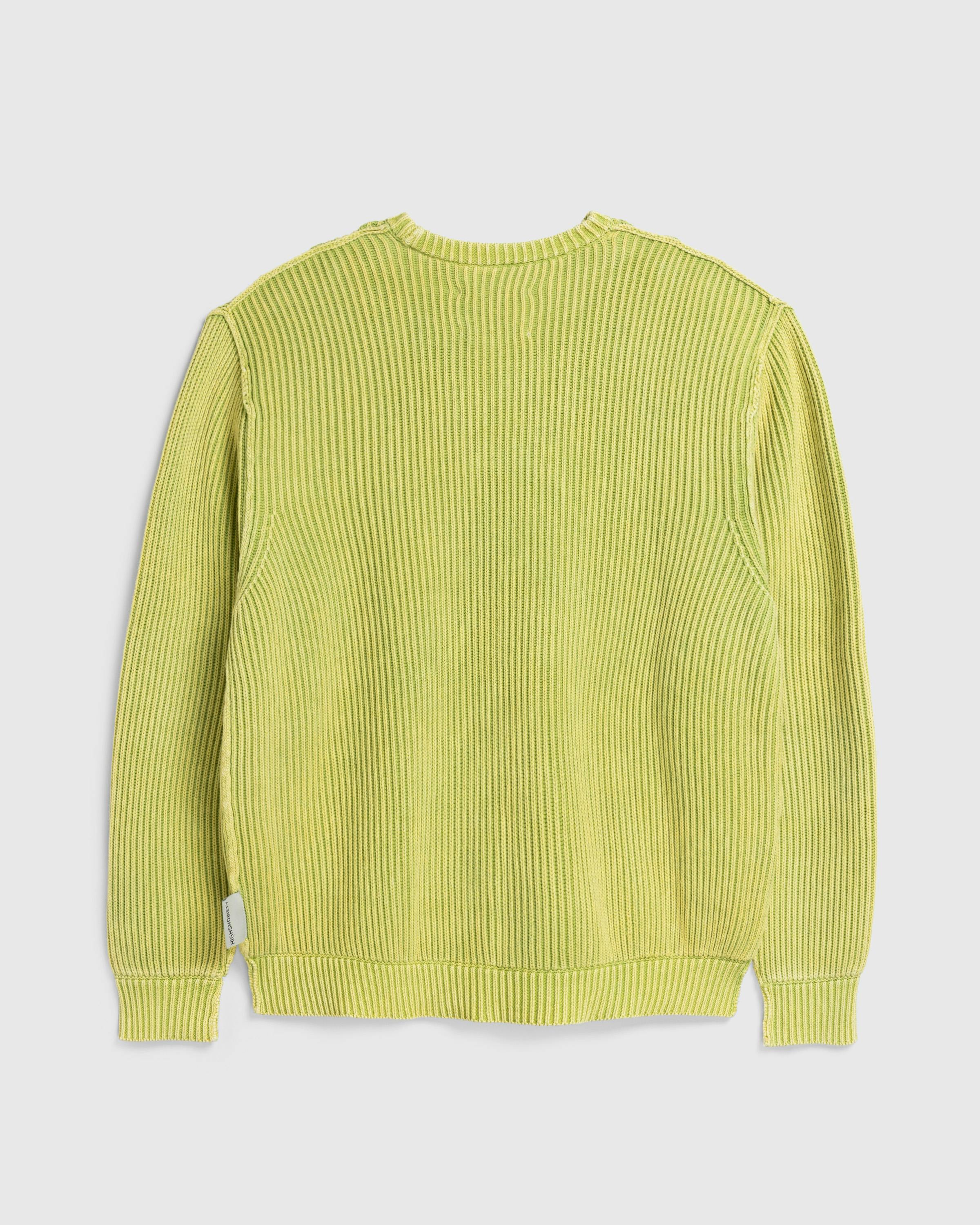 Highsnobiety HS05 – Pigment Dyed Sweater Green - Sweatshirts - Eggshell - Image 4