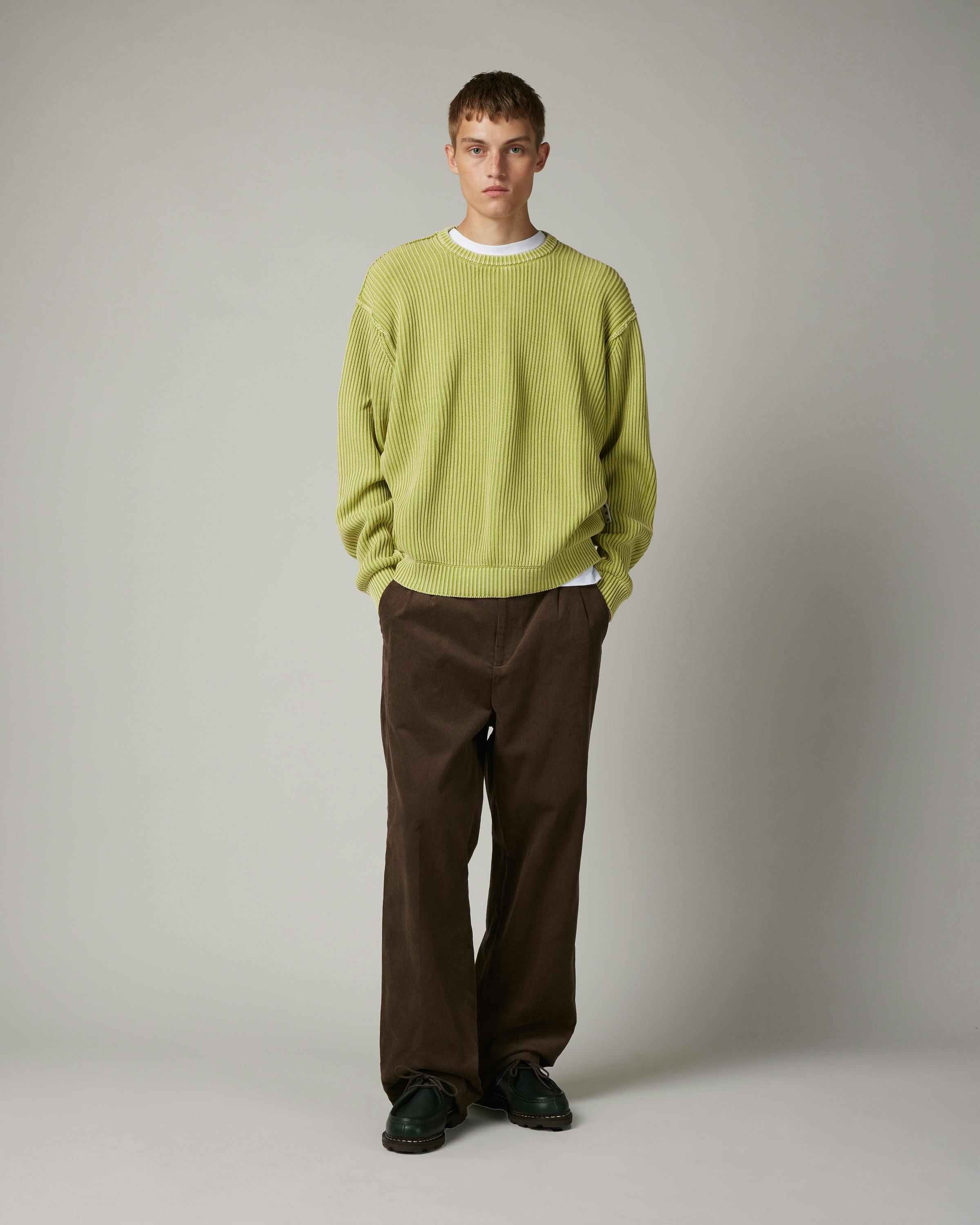 Highsnobiety HS05 – Pigment Dyed Sweater Green - Sweatshirts - Eggshell - Image 5