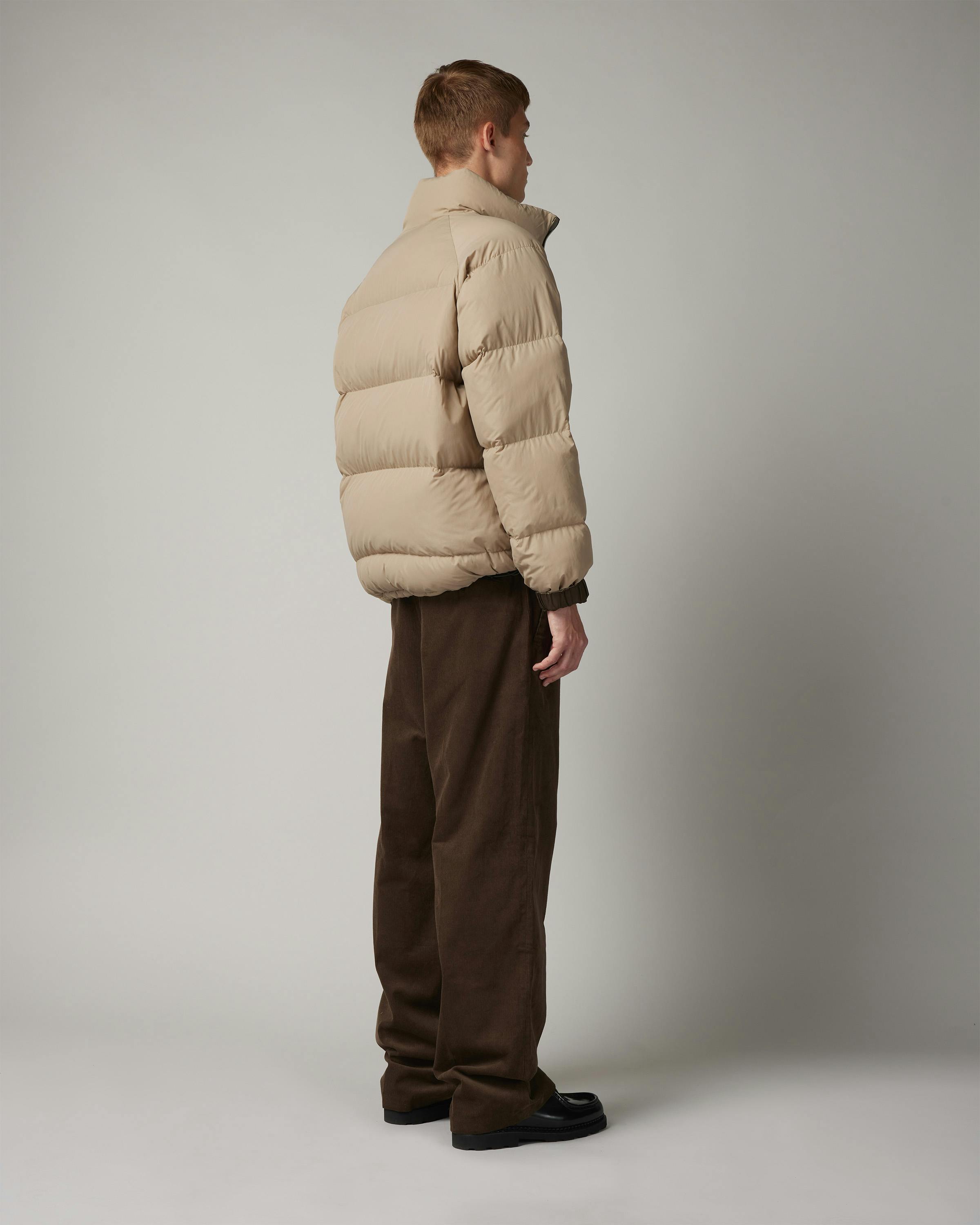 NANGA x Highsnobiety HS05 – Reversible Down Jacket Brown/Beige - Down Jackets - Navy/Beige - Image 9