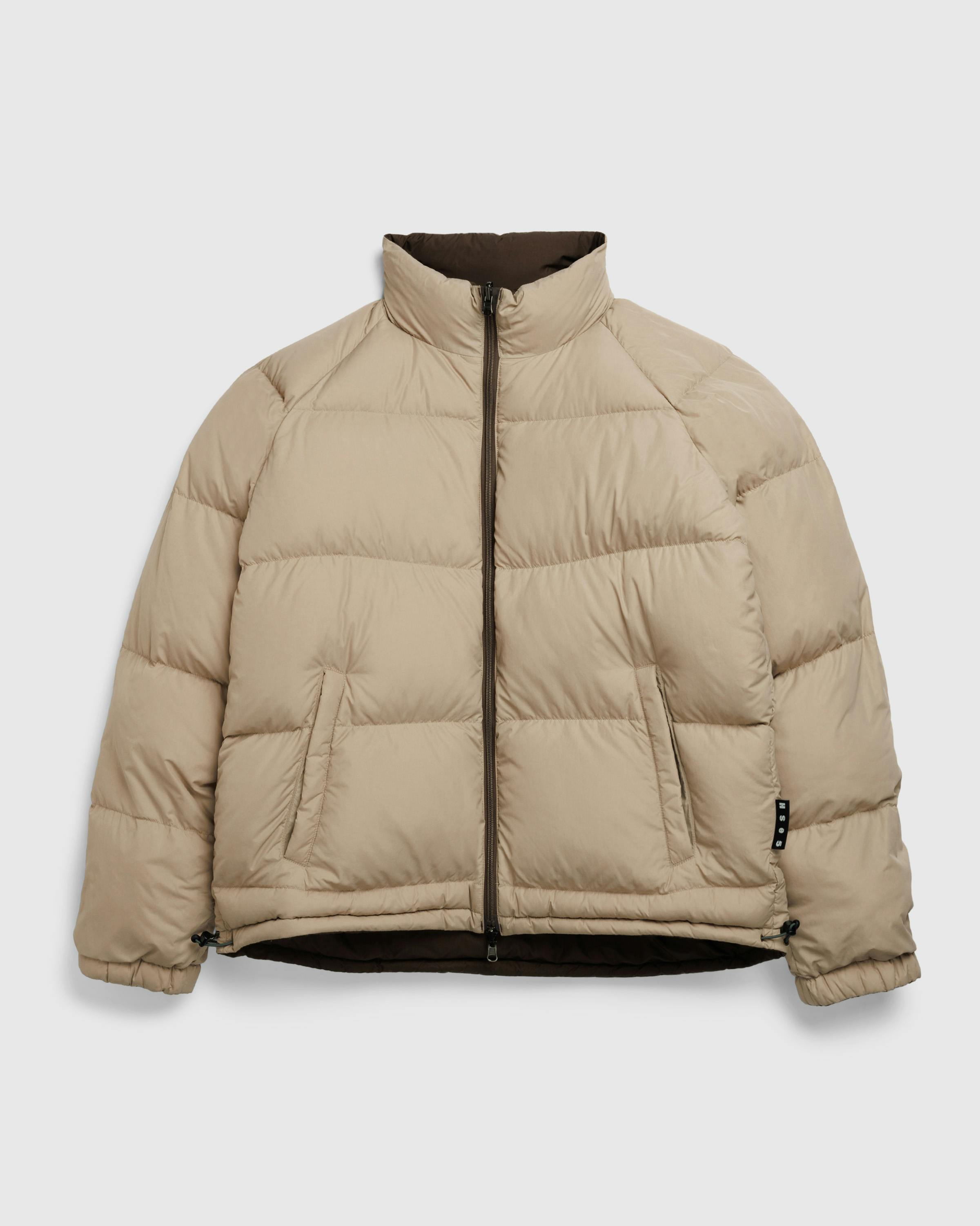 NANGA x Highsnobiety HS05 – Reversible Down Jacket Brown/Beige - Down Jackets - Navy/Beige - Image 5