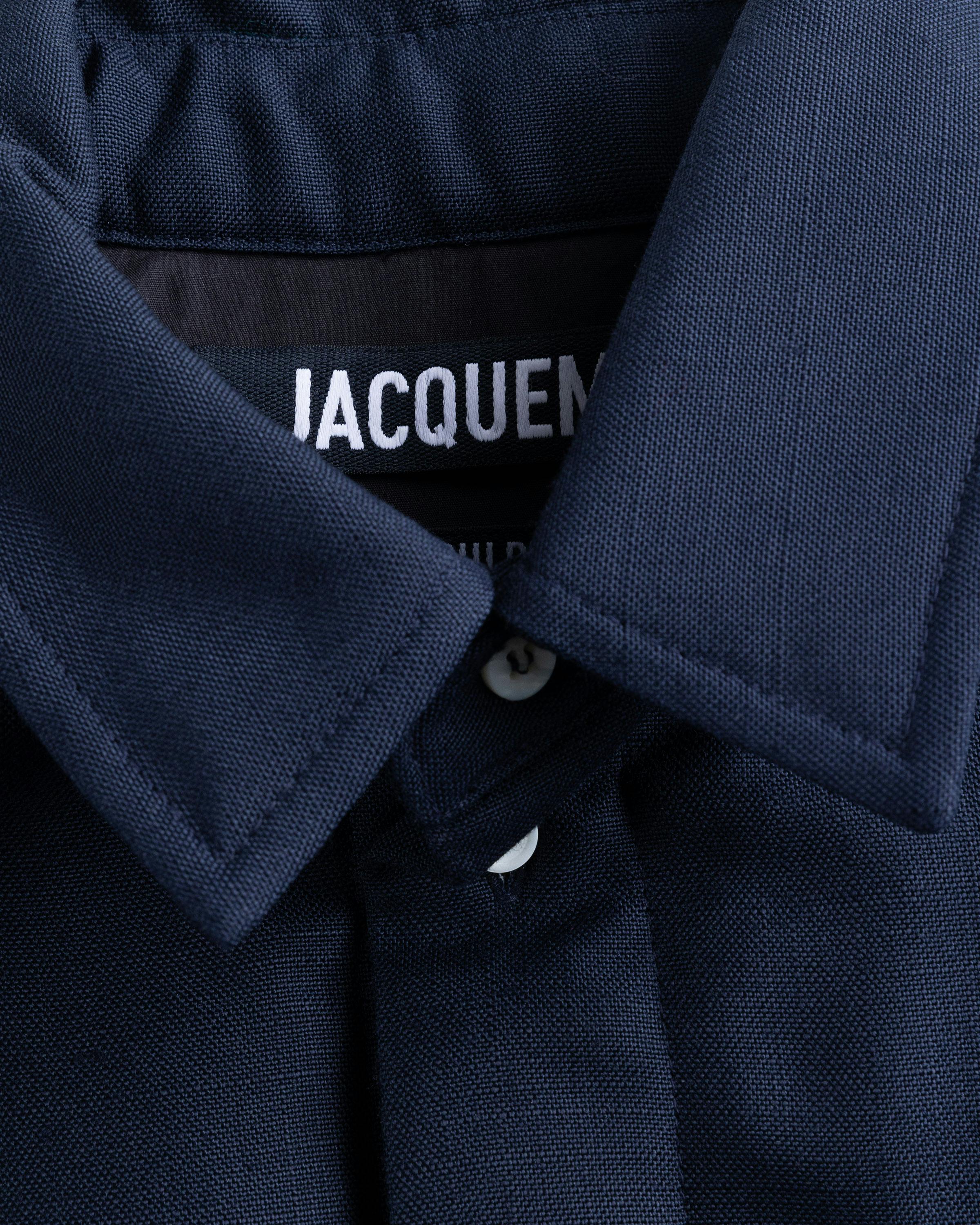 JACQUEMUS – La Chemise Boulanger Dark Navy - Overshirt - Blue - Image 7