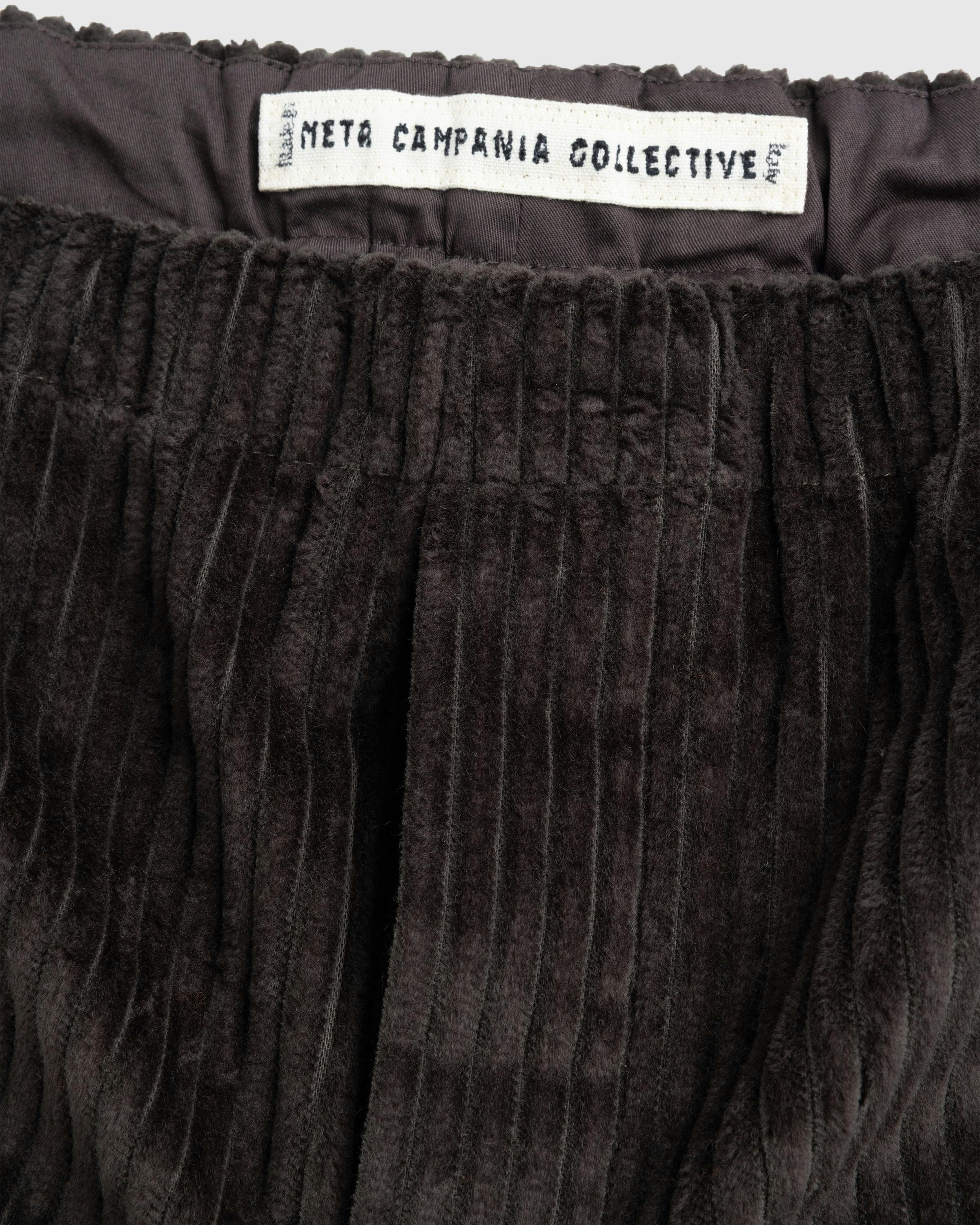 Meta Campania Collective – Ed Unlined Exaggerated Cotton Corduroy Drawstring Trousers Dark Chocolate Brown - Trousers - Brown - Image 7