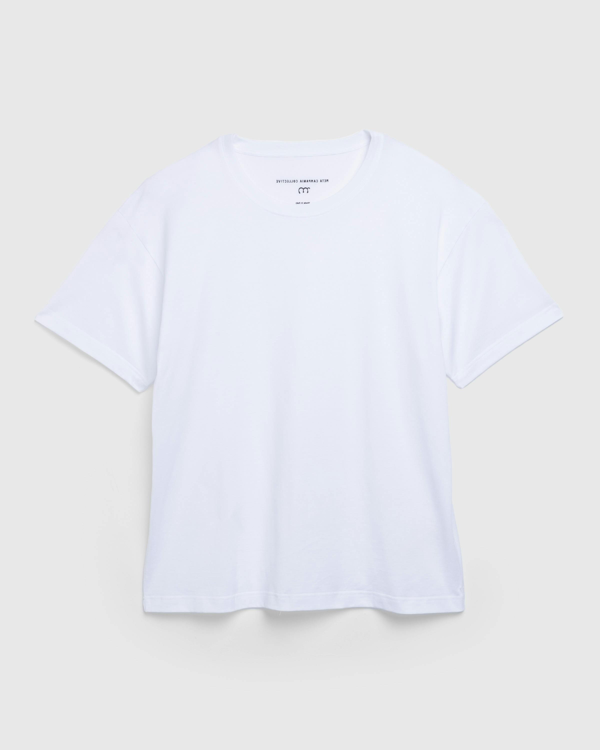 Meta Campania Collective – Peter Jersey Cotton T-Shirt White - T-Shirts - White - Image 1