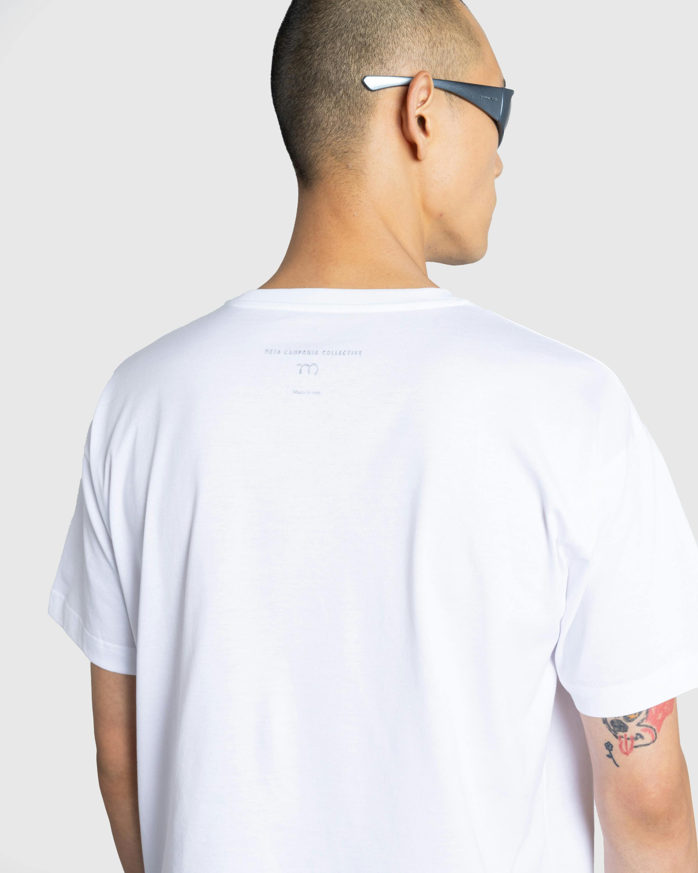 Meta Campania Collective – Peter Jersey Cotton T-Shirt White - Shortsleeve Shirts - White - Image 4