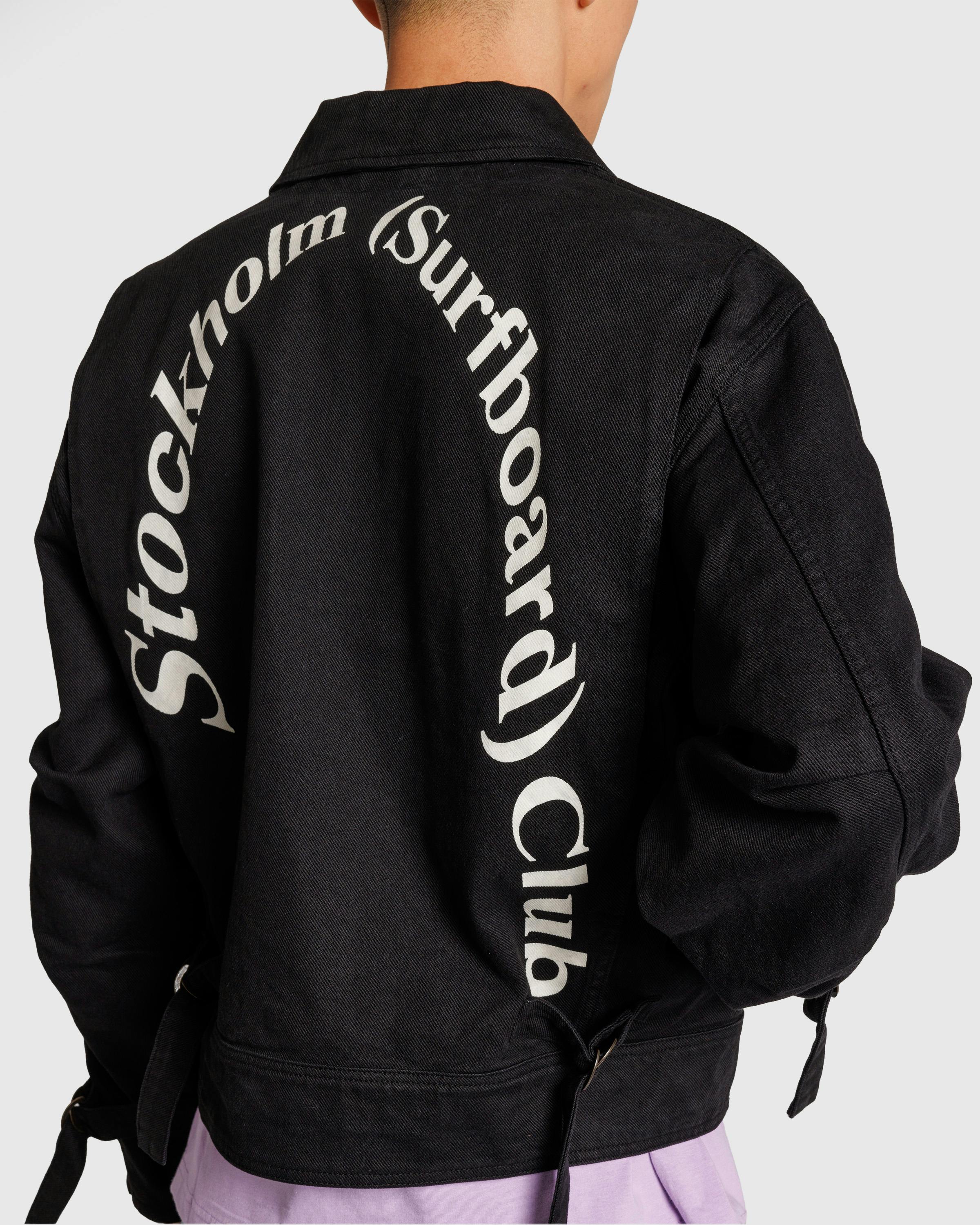 Stockholm Surfboard Club – Logo Work Jacket Black - Jackets - Black - Image 4