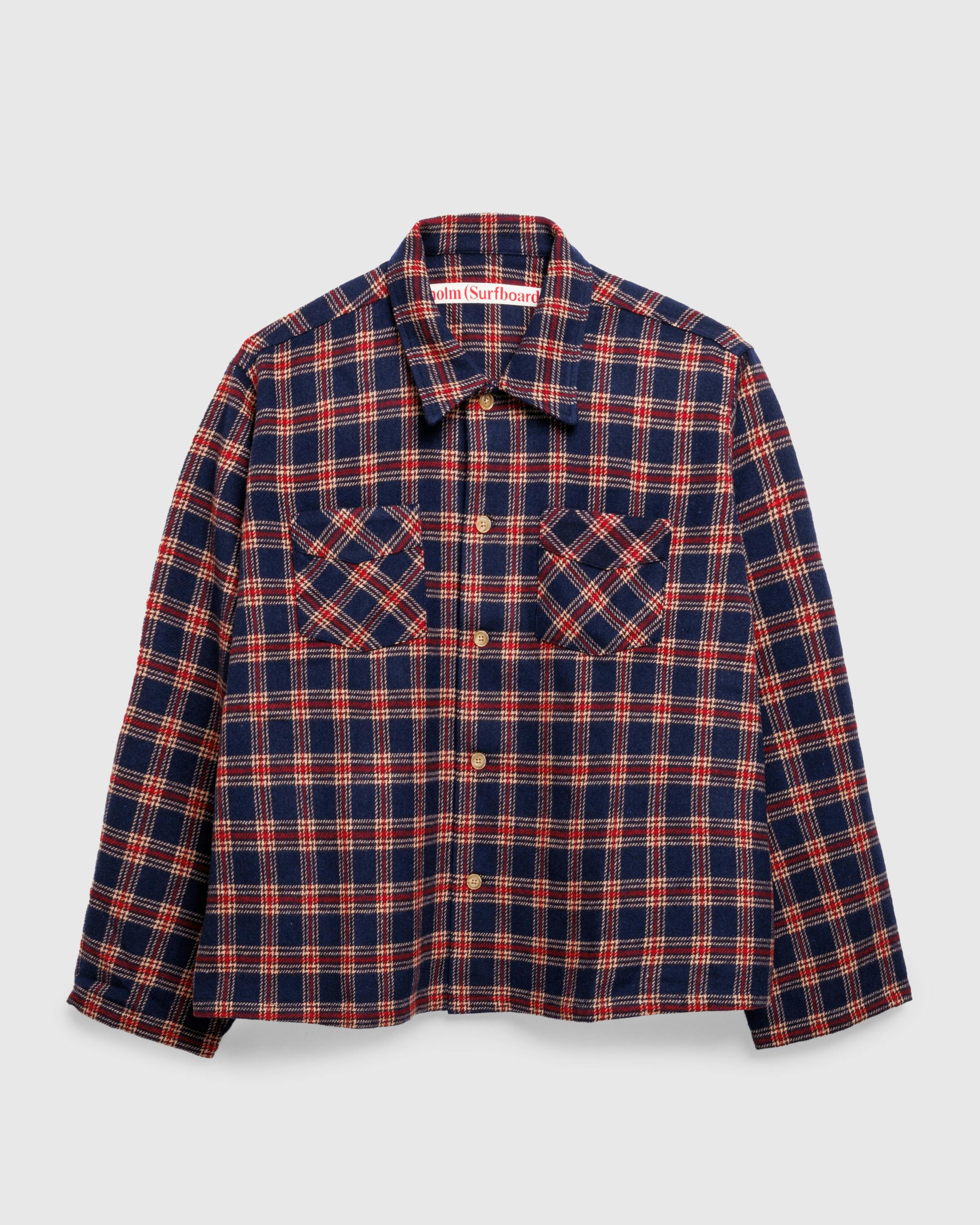 Stockholm Surfboard Club – Club Overshirt Red Blue Check - Overshirt - Multi - Image 1