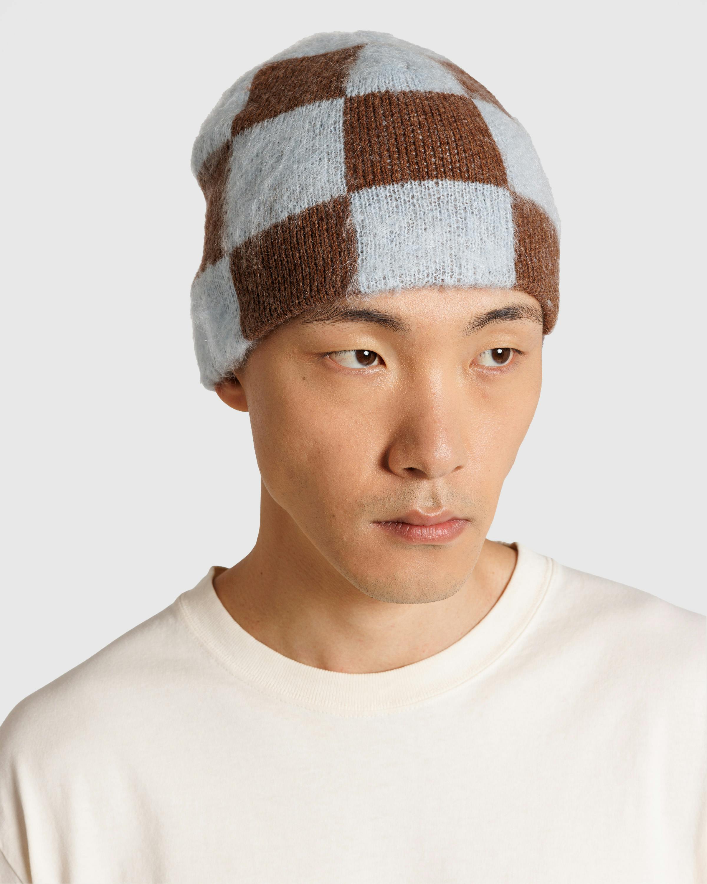 Stockholm Surfboard Club – Gas Hat Blue Brown Check - Structured Hats - Multi - Image 2