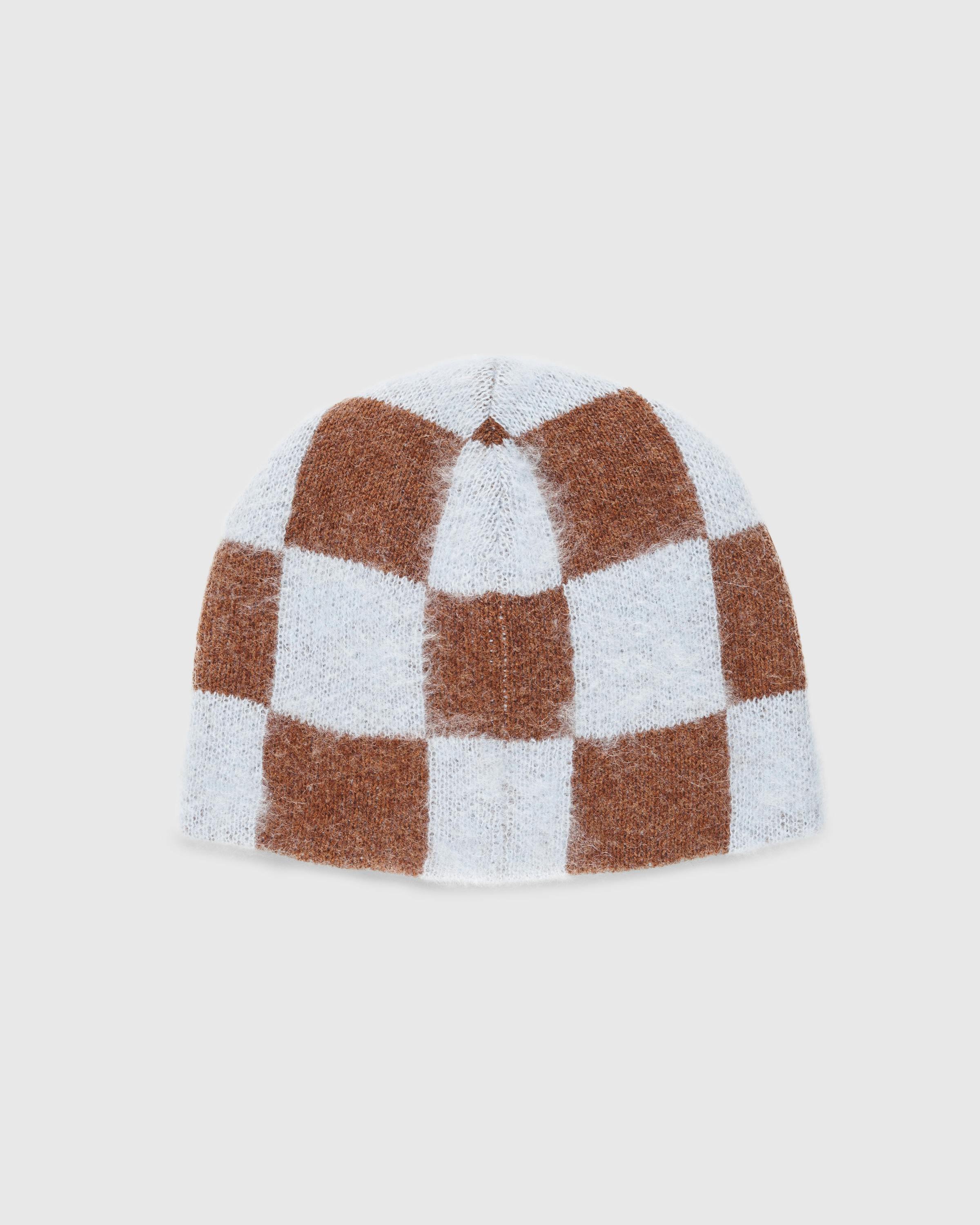 Stockholm Surfboard Club – Gas Hat Blue Brown Check - Structured Hats - Multi - Image 3