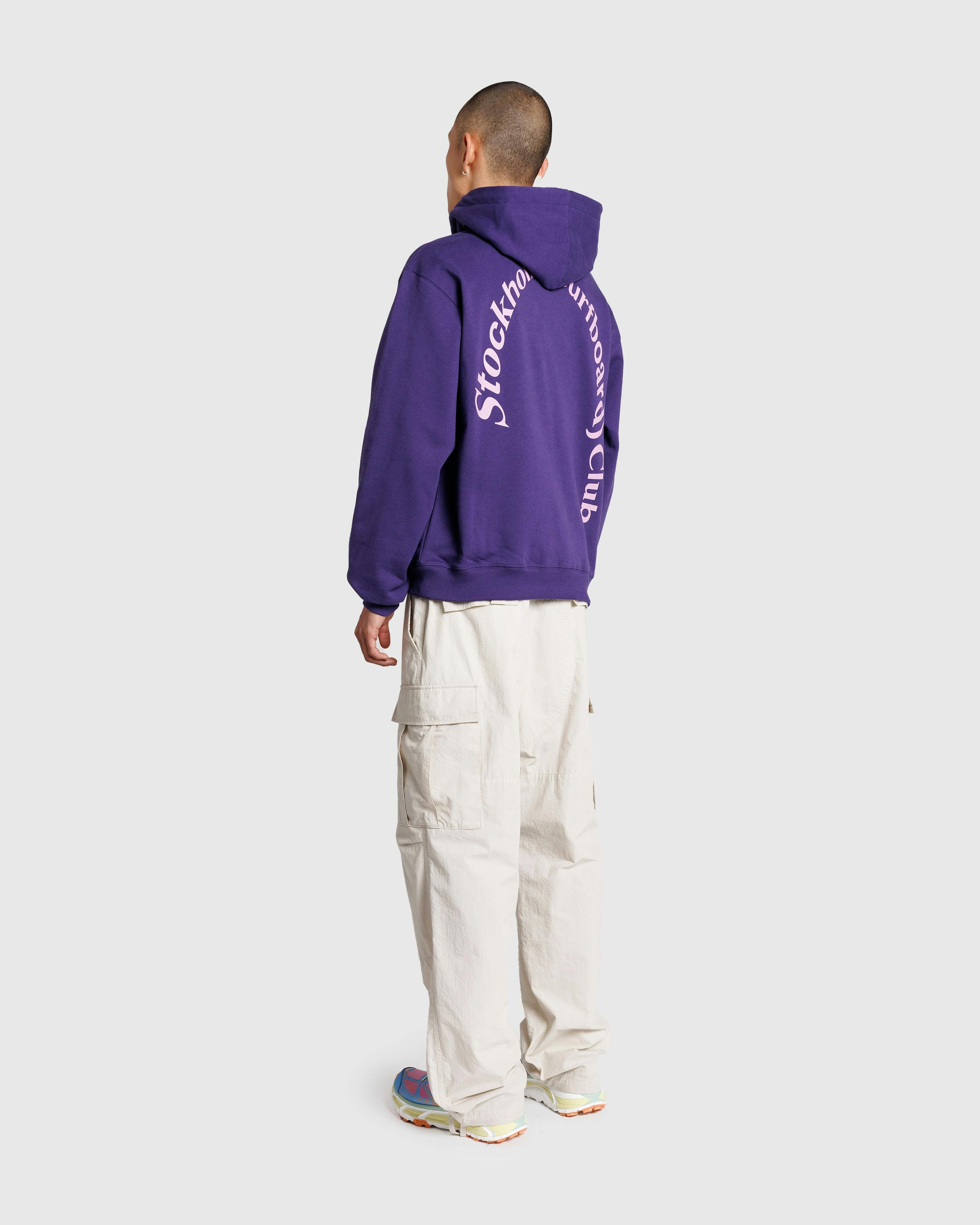 Stockholm Surfboard Club – Bjorn Hoodie Plum - Hoodies - Purple - Image 6