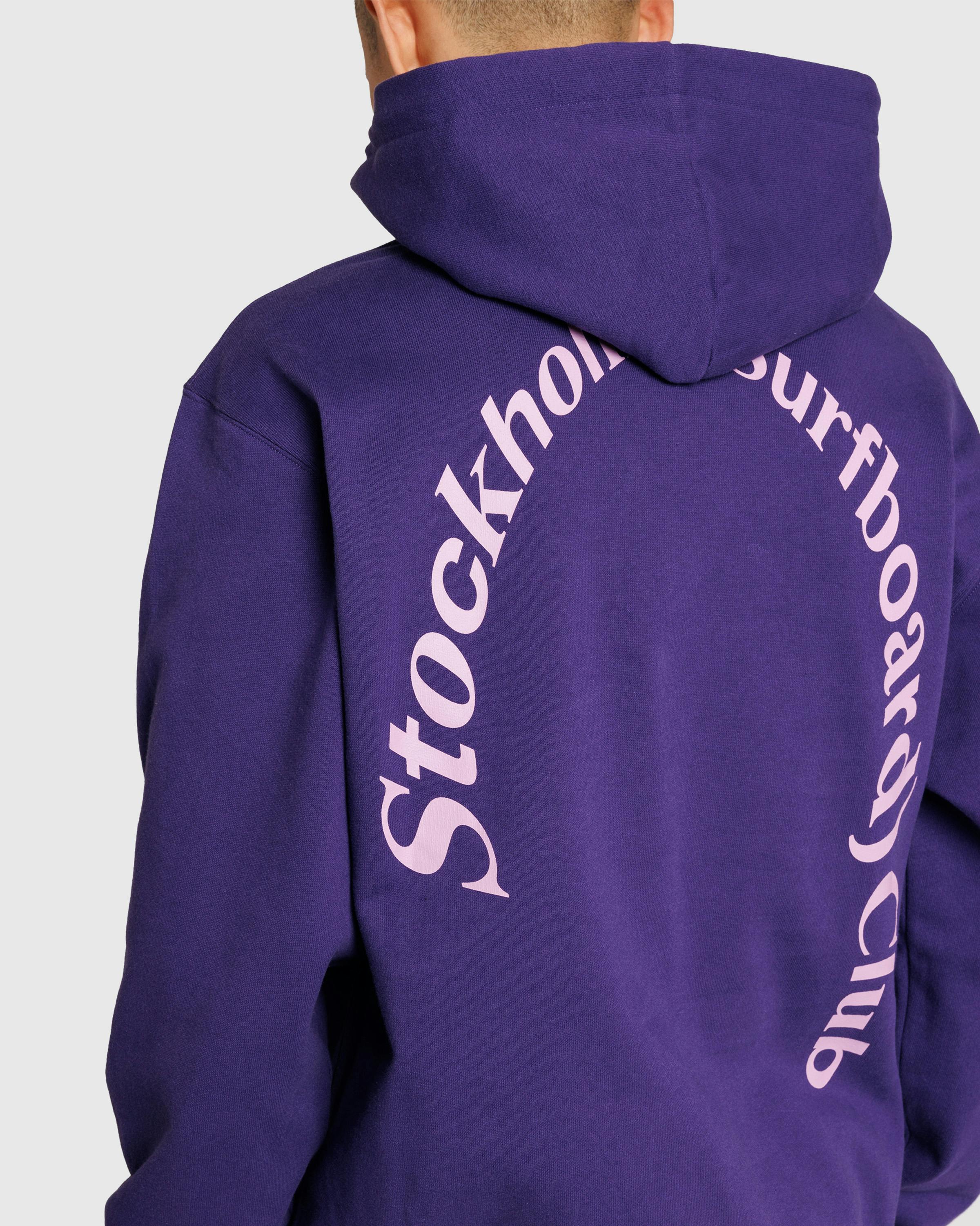 Stockholm Surfboard Club – Bjorn Hoodie Plum - Hoodies - Purple - Image 4