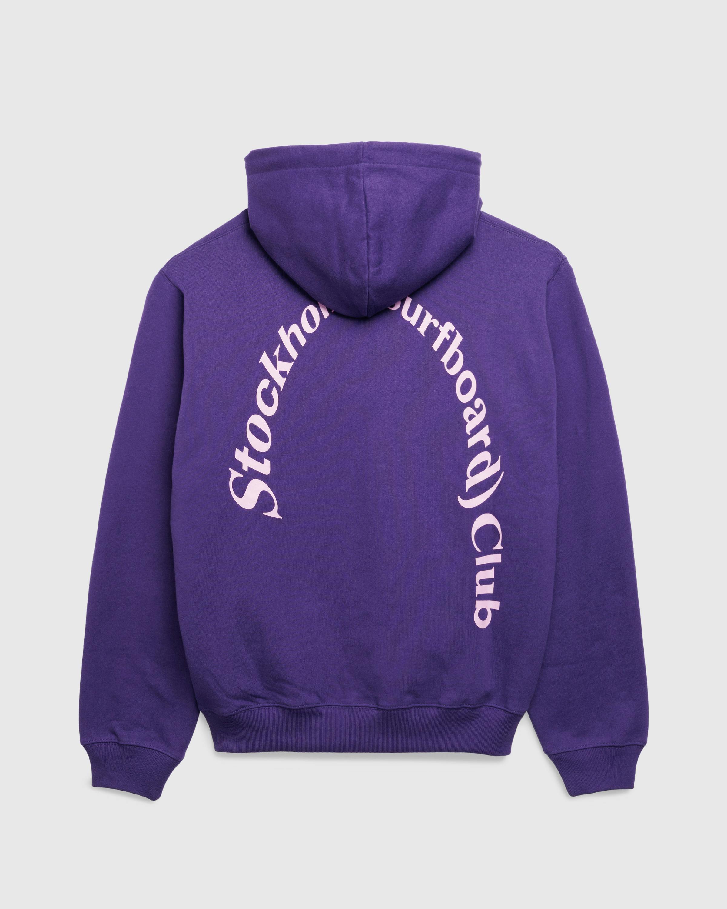 Stockholm Surfboard Club – Bjorn Hoodie Plum - Hoodies - Purple - Image 1