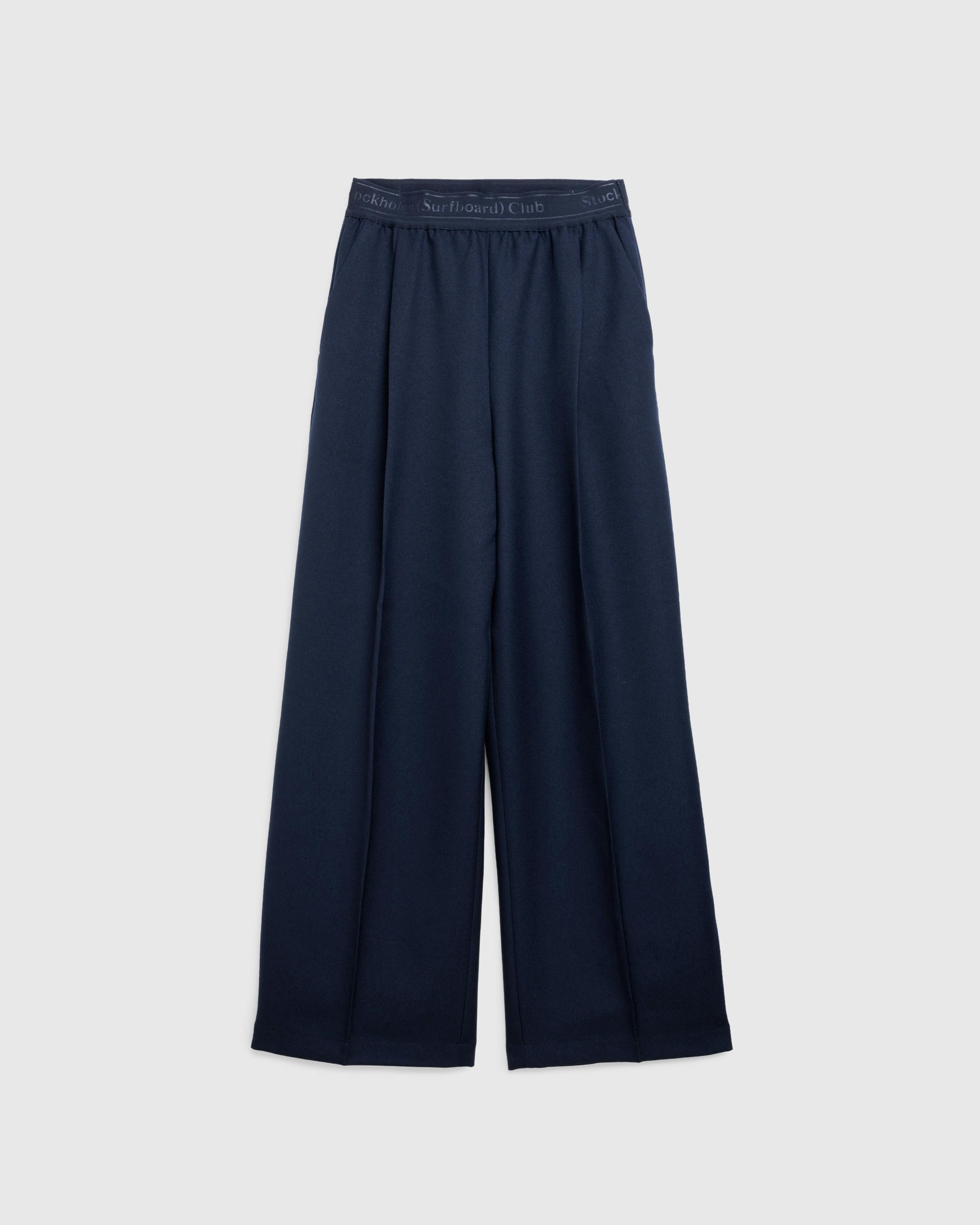 Stockholm Surfboard Club – Elaine Pants Navy - Active Pants - Blue - Image 1