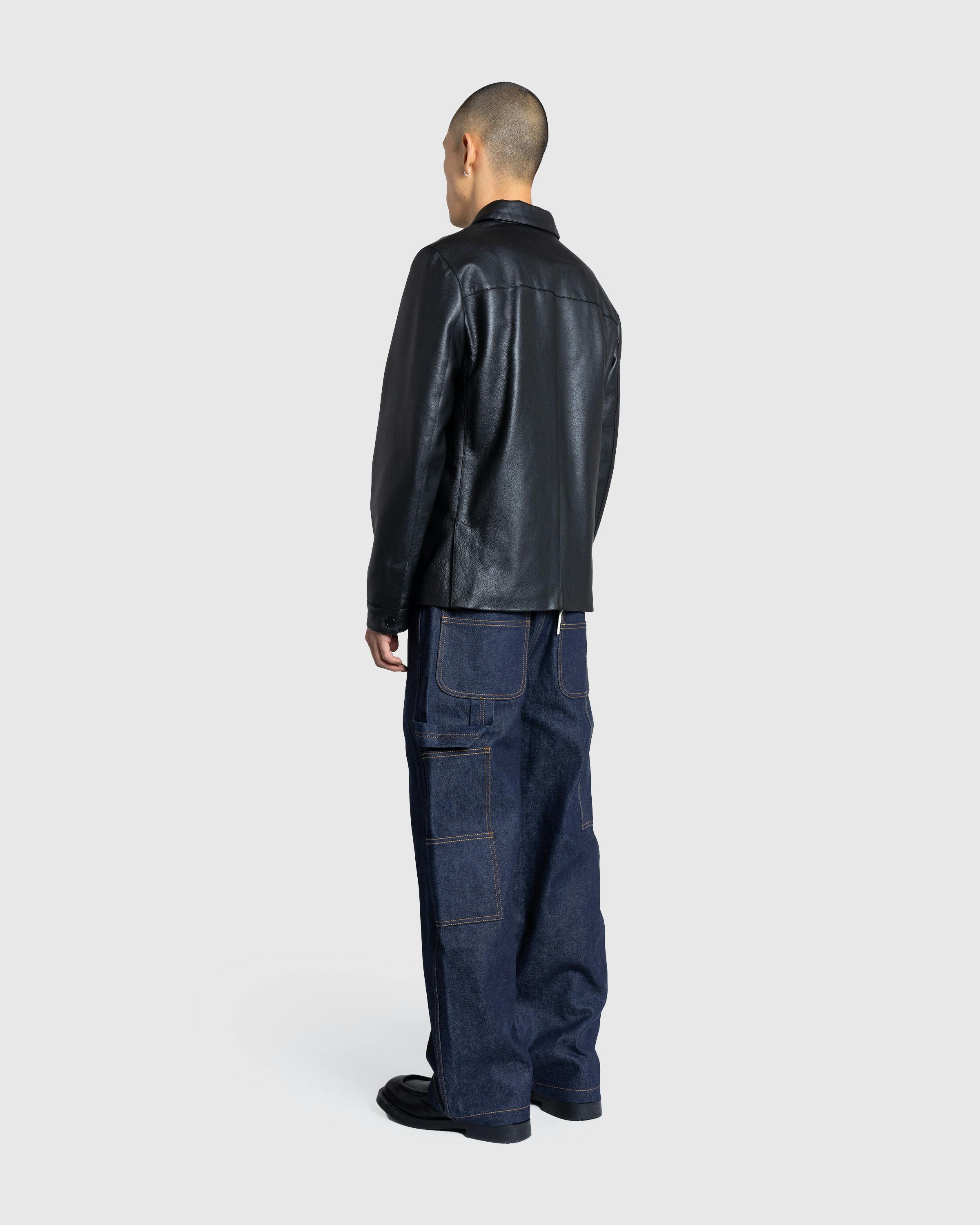 Meta Campania Collective – Frankie Raw Denim Straight Leg Workwear Trousers Midnight Blue - Denim - Blue - Image 6