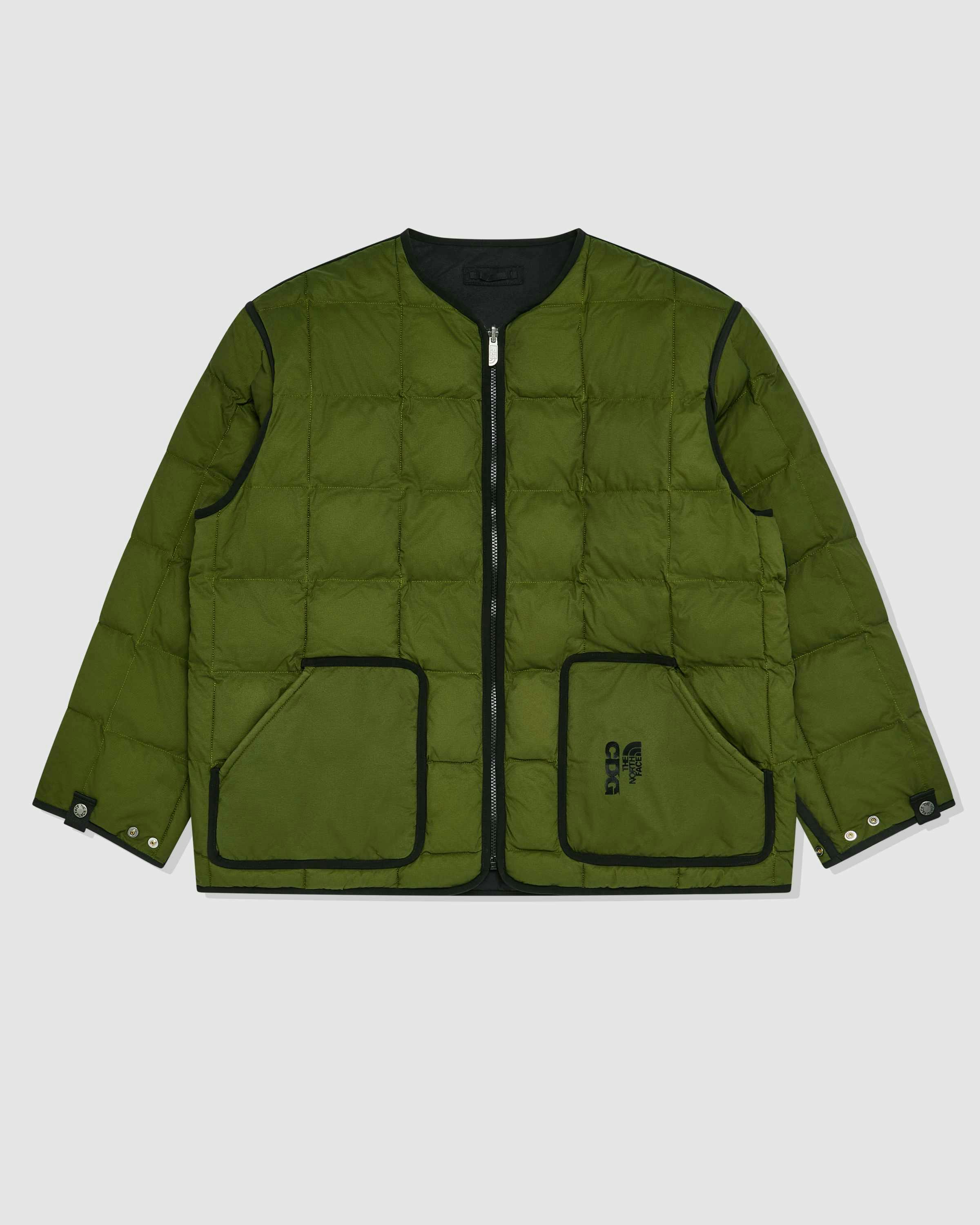 the north face x COMME des GARÇONS tnf x cdg black and green fall wither 2024 collab collection