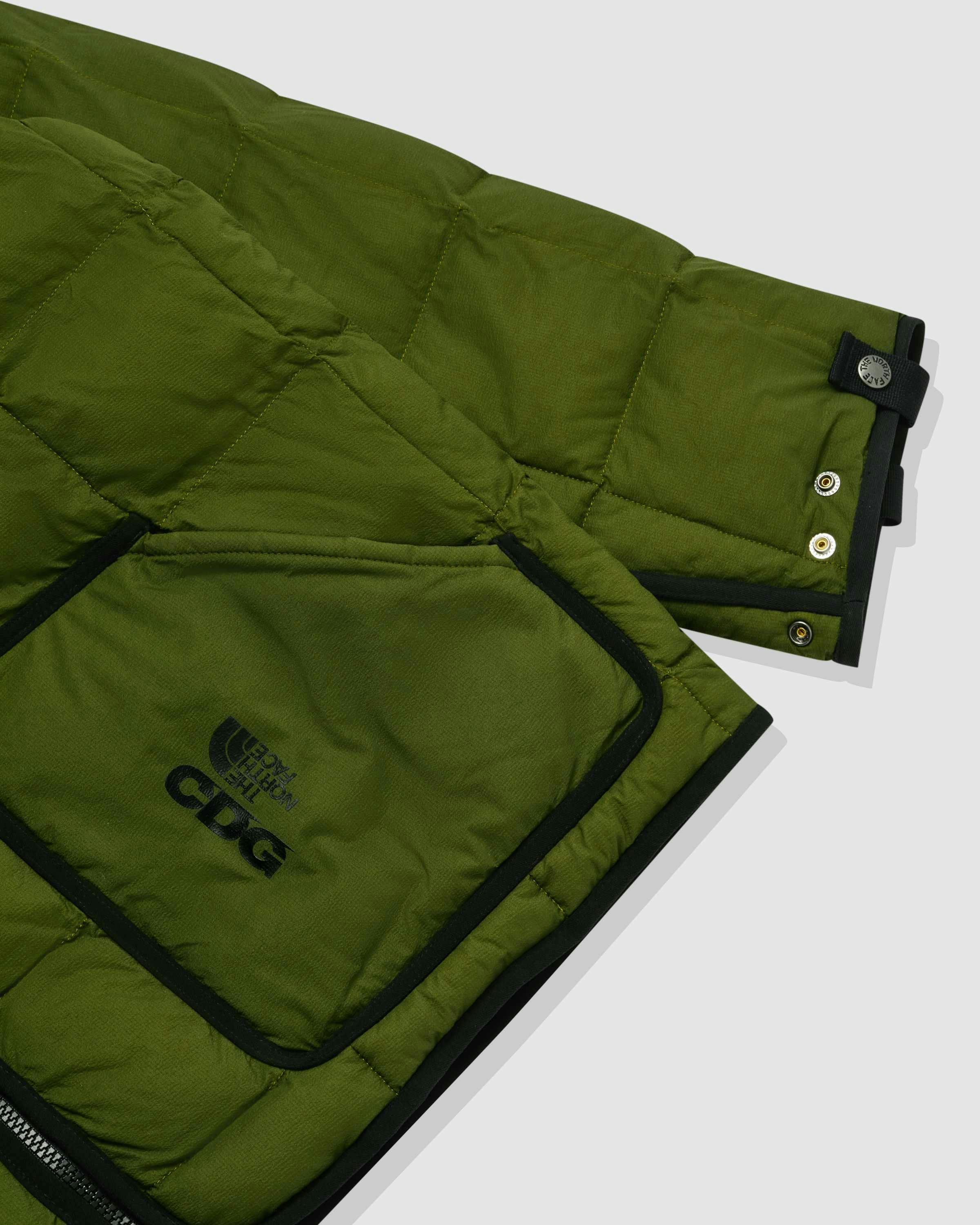 the north face x COMME des GARÇONS tnf x cdg black and green fall wither 2024 collab collection