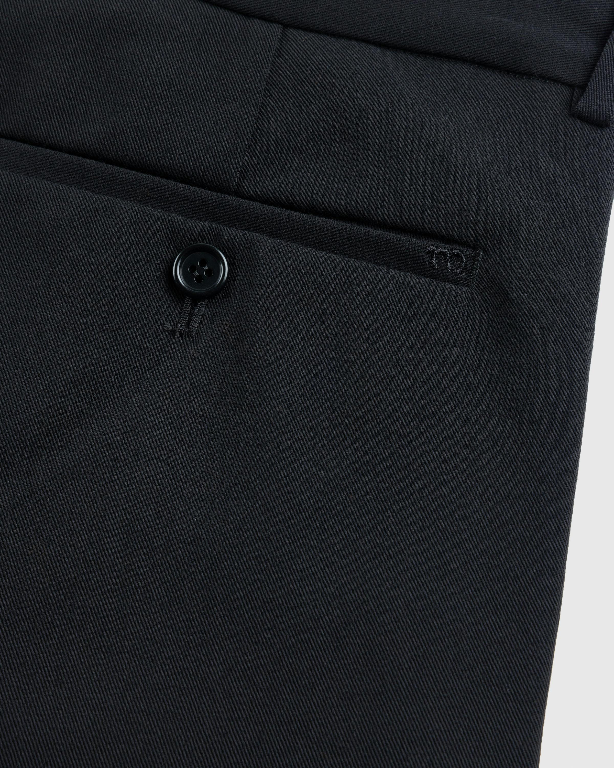 Meta Campania Collective – Gilles Straight Tropical Wool Twill Leg Formal Trousers Black - Trousers - Black - Image 5