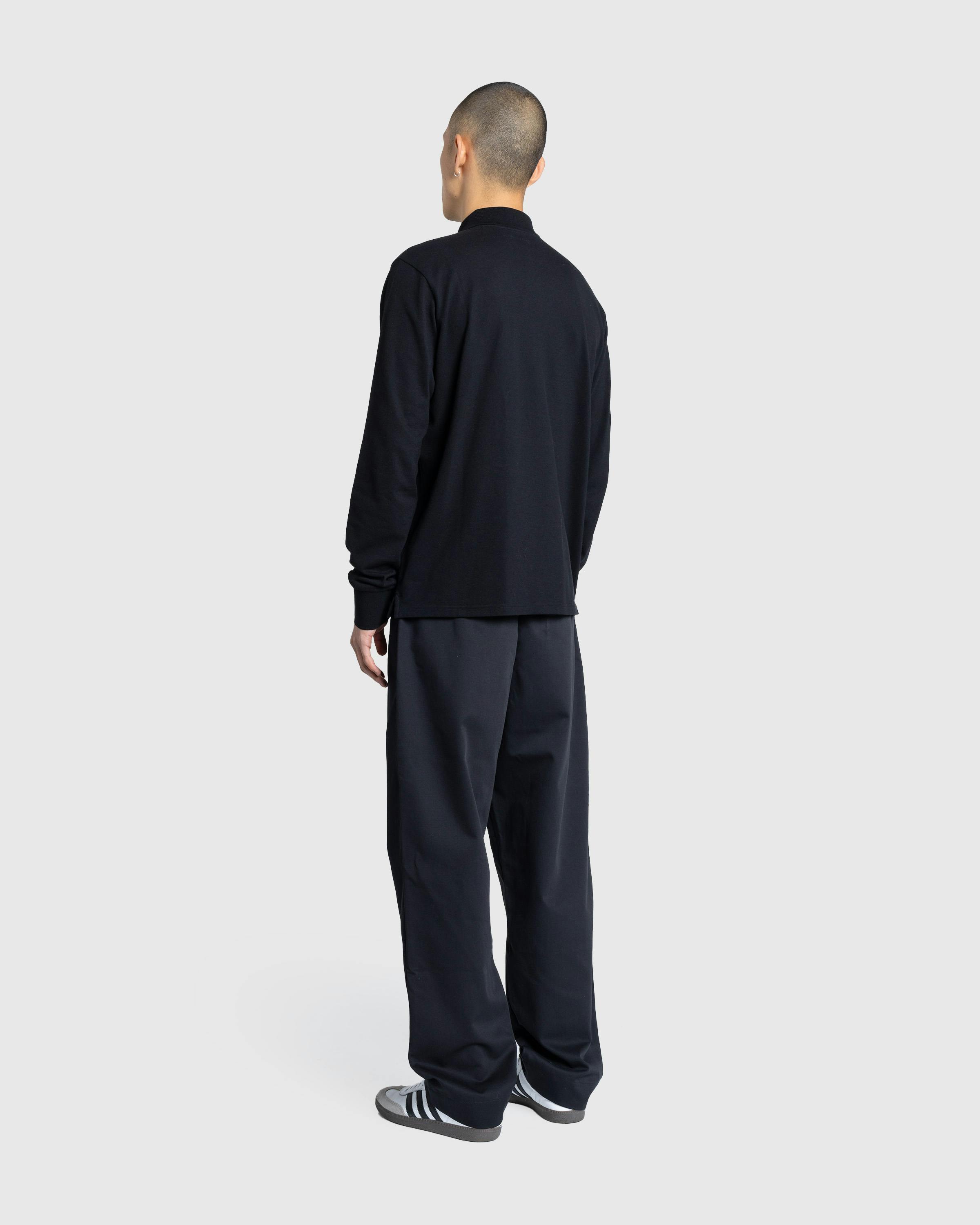 Meta Campania Collective – Gilles Straight Tropical Wool Twill Leg Formal Trousers Black - Trousers - Black - Image 3