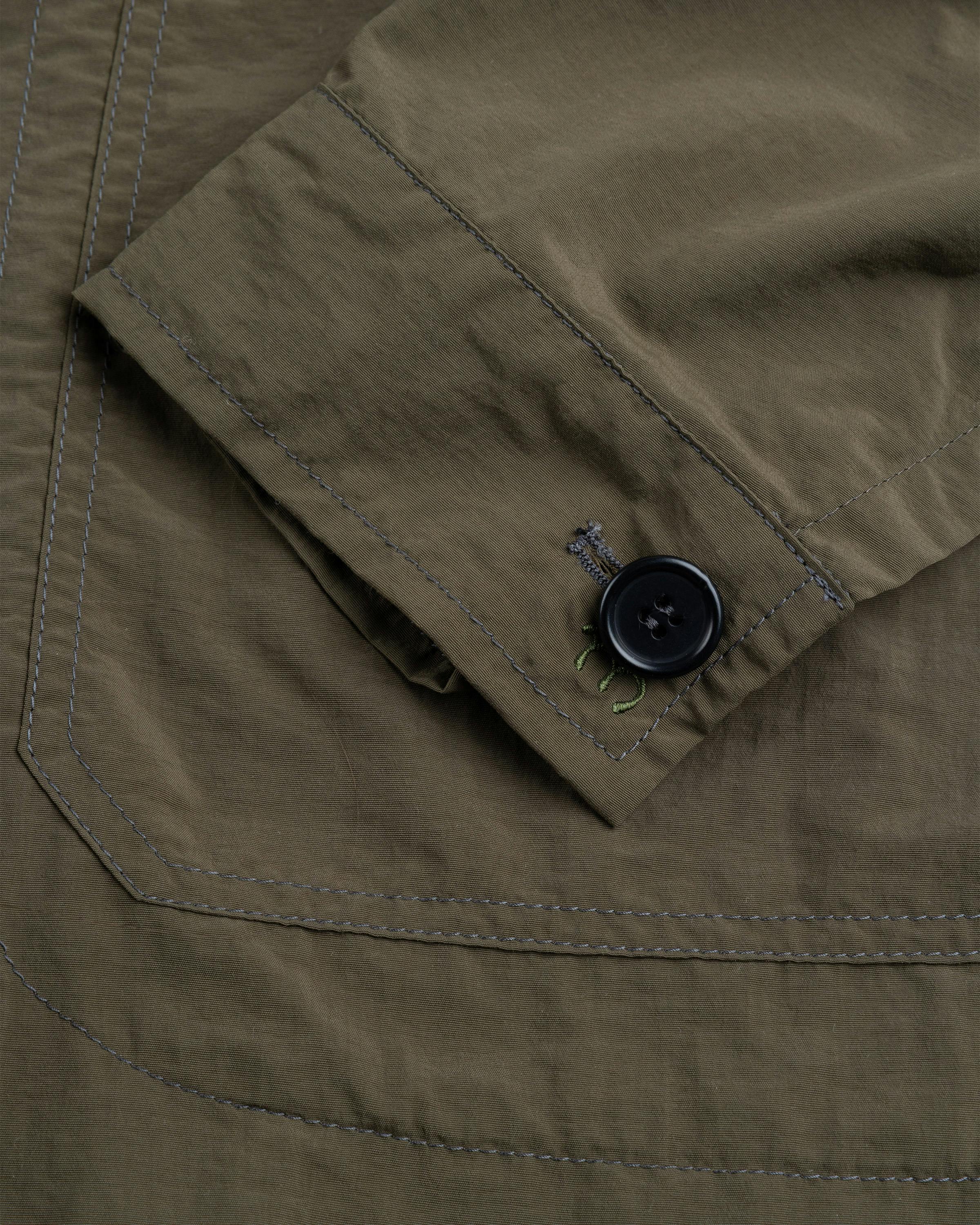 Meta Campania Collective – Julian Selflined Nylon Shirt Jacket Dark Khaki - Jackets - Green - Image 7