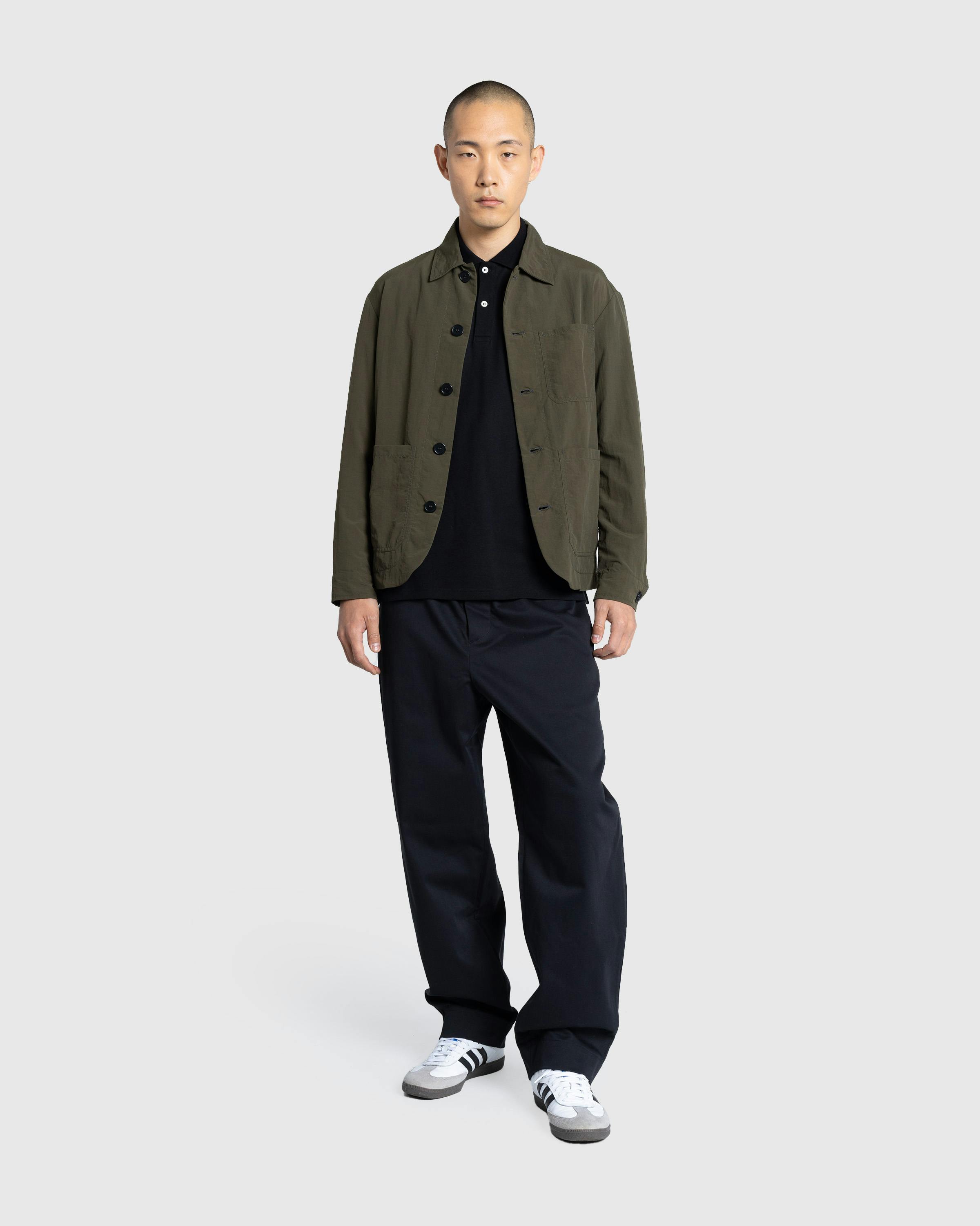 Meta Campania Collective – Julian Selflined Nylon Shirt Jacket Dark Khaki - Jackets - Green - Image 3