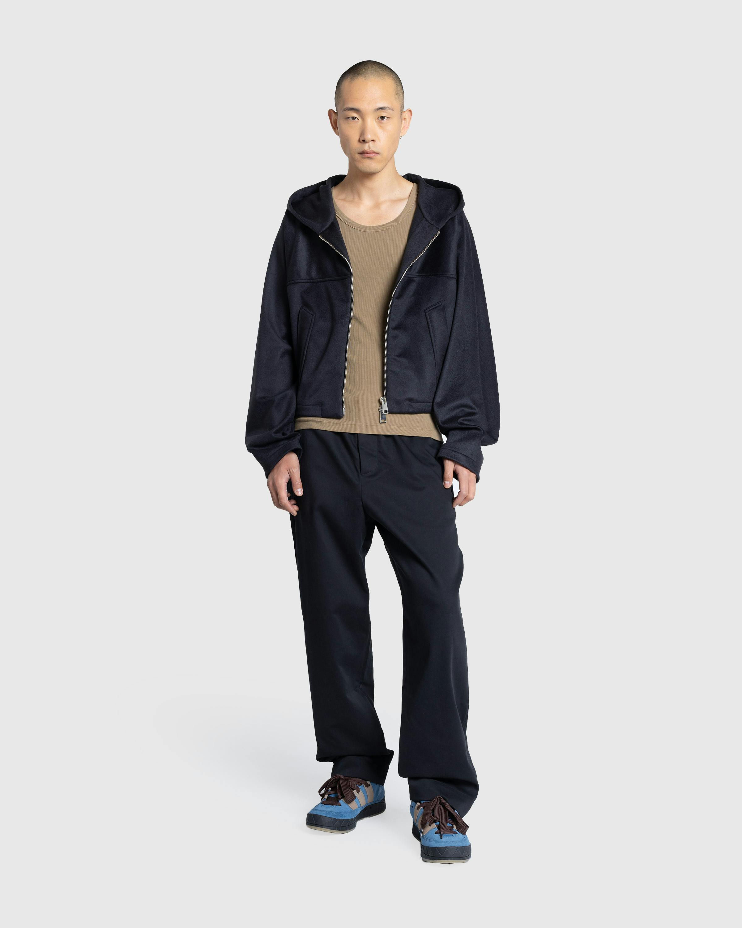 Meta Campania Collective – George Cropped Cashmere Blouson Midnight Blue - Zip-Up Sweats - Blue - Image 3