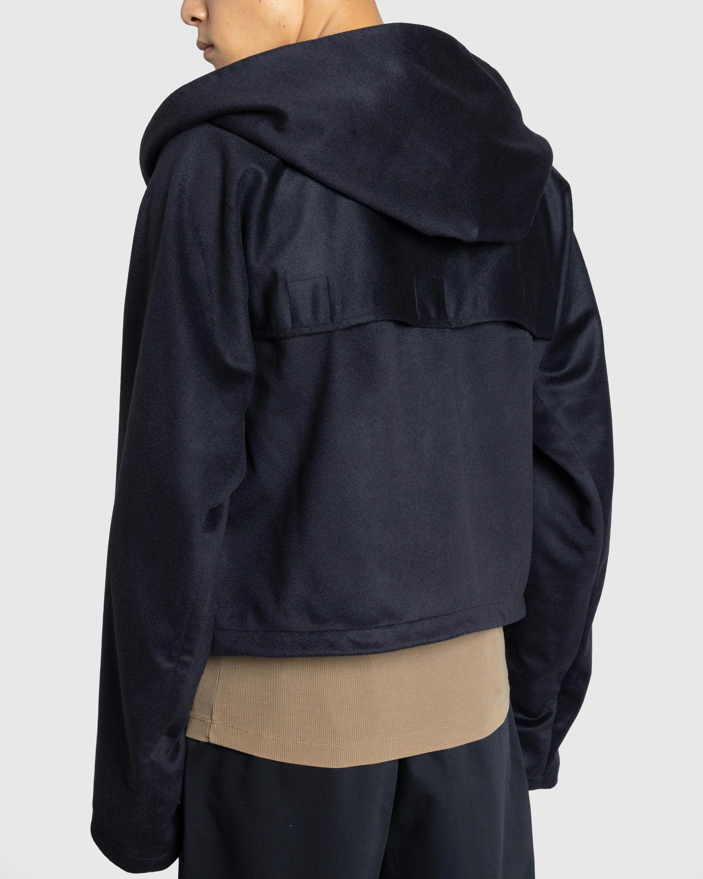 Meta Campania Collective – George Cropped Cashmere Blouson Midnight Blue - Zip-Up Sweats - Blue - Image 4