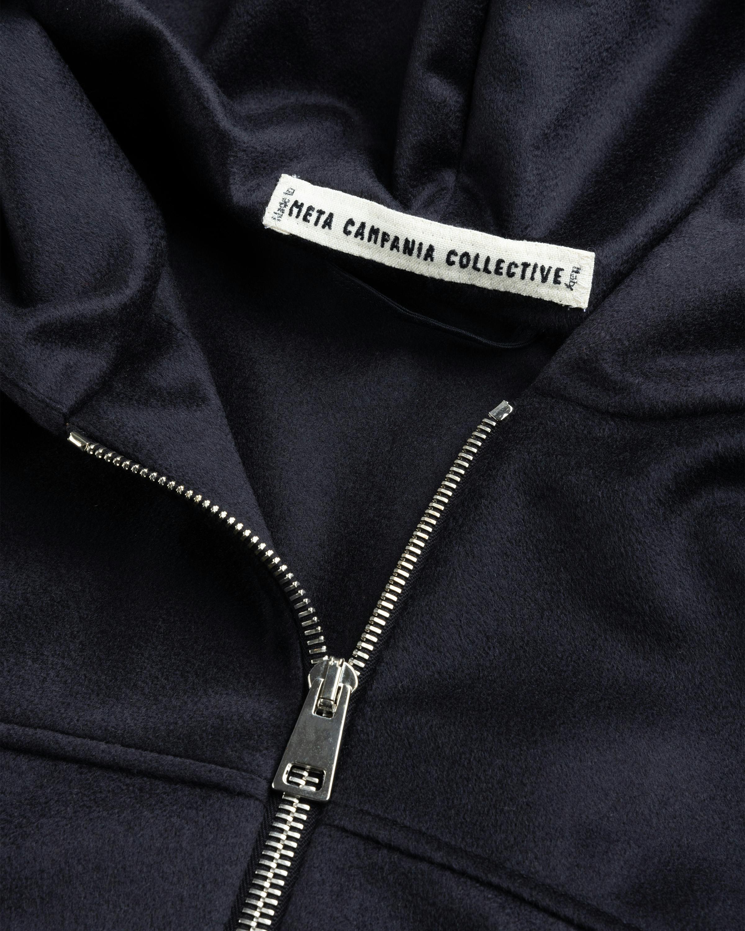 Meta Campania Collective – George Cropped Cashmere Blouson Midnight Blue - Zip-Up Sweats - Blue - Image 7