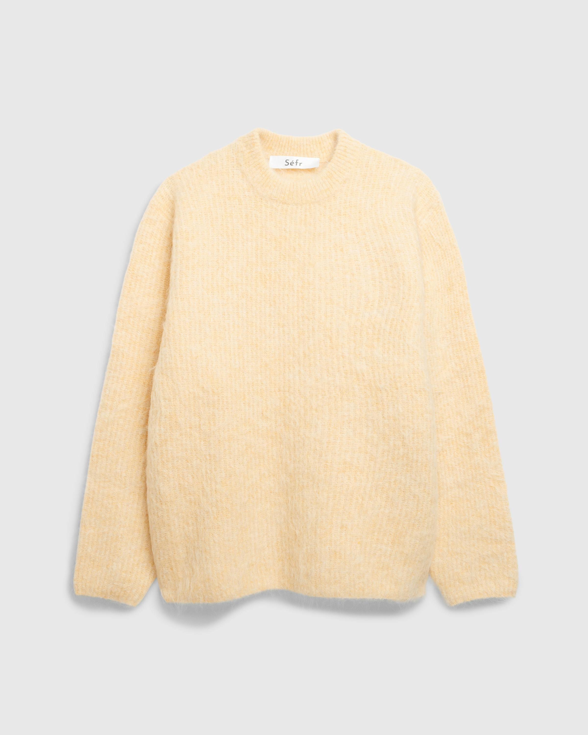 Séfr – Haru Sweater Pale Yellow Alpaca - Crewnecks - Yellow - Image 1